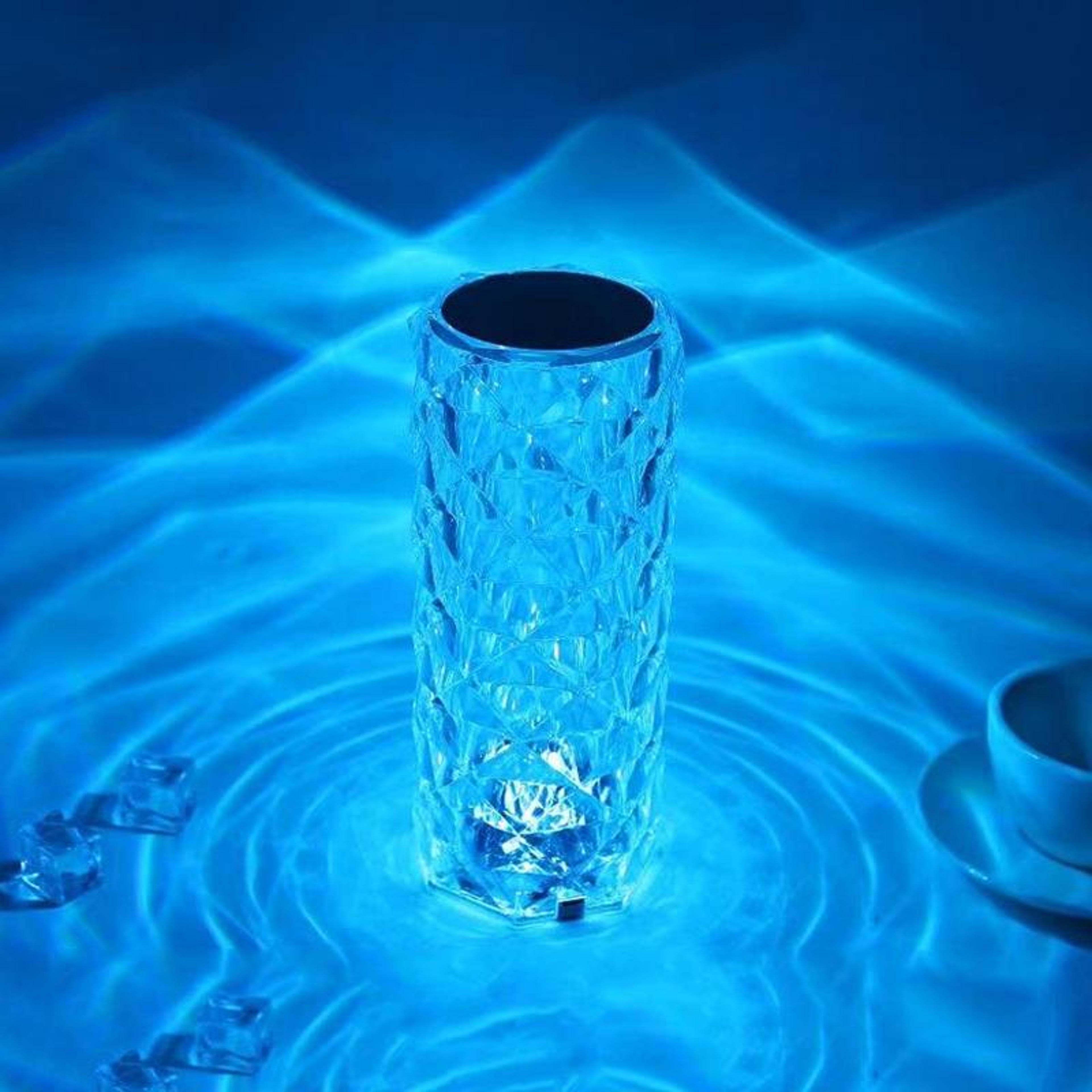 crystal rose lamp rgb touch led night light with remote control