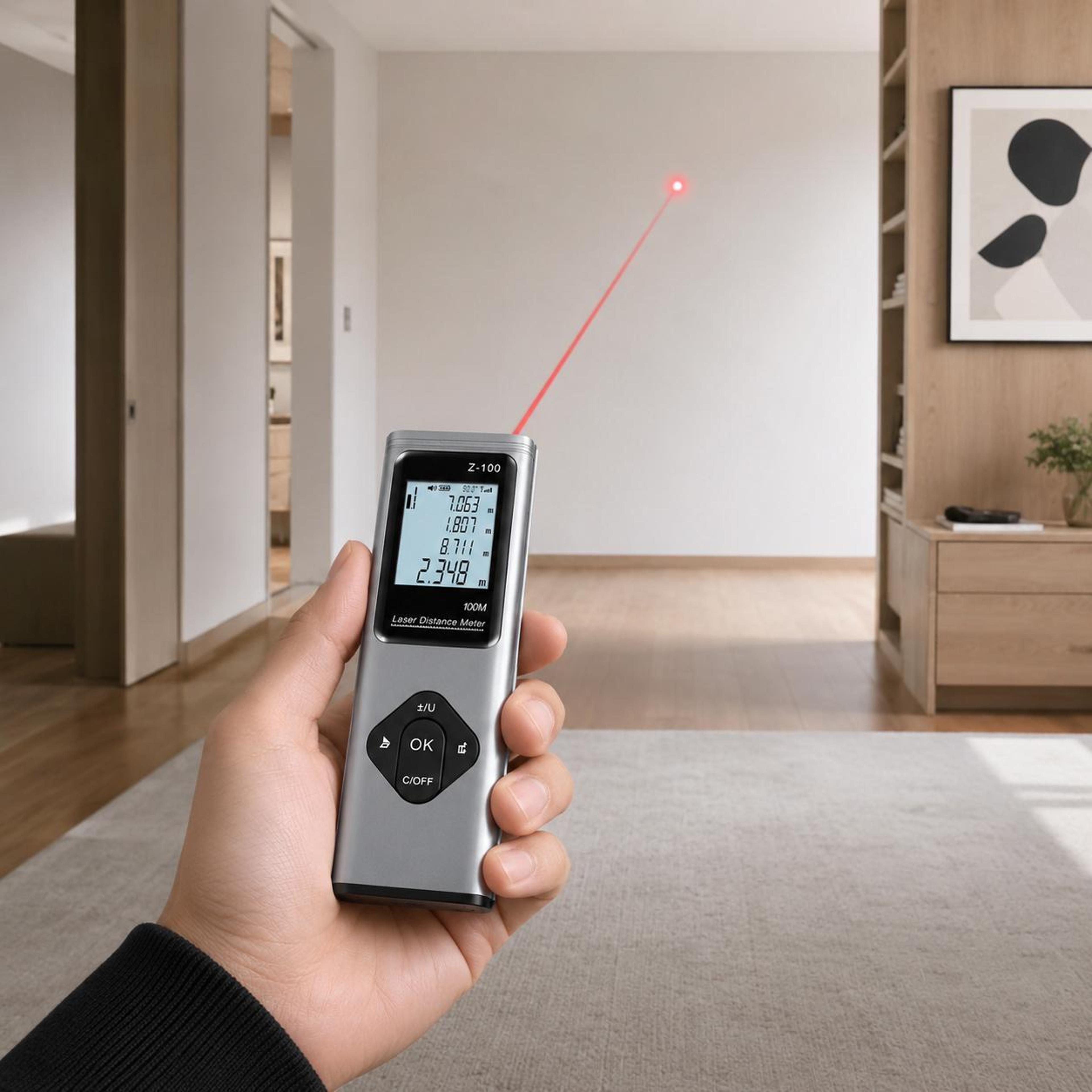 3 in 1 laser distance meter 40m crosshair digital measuring tool with angle sensor
