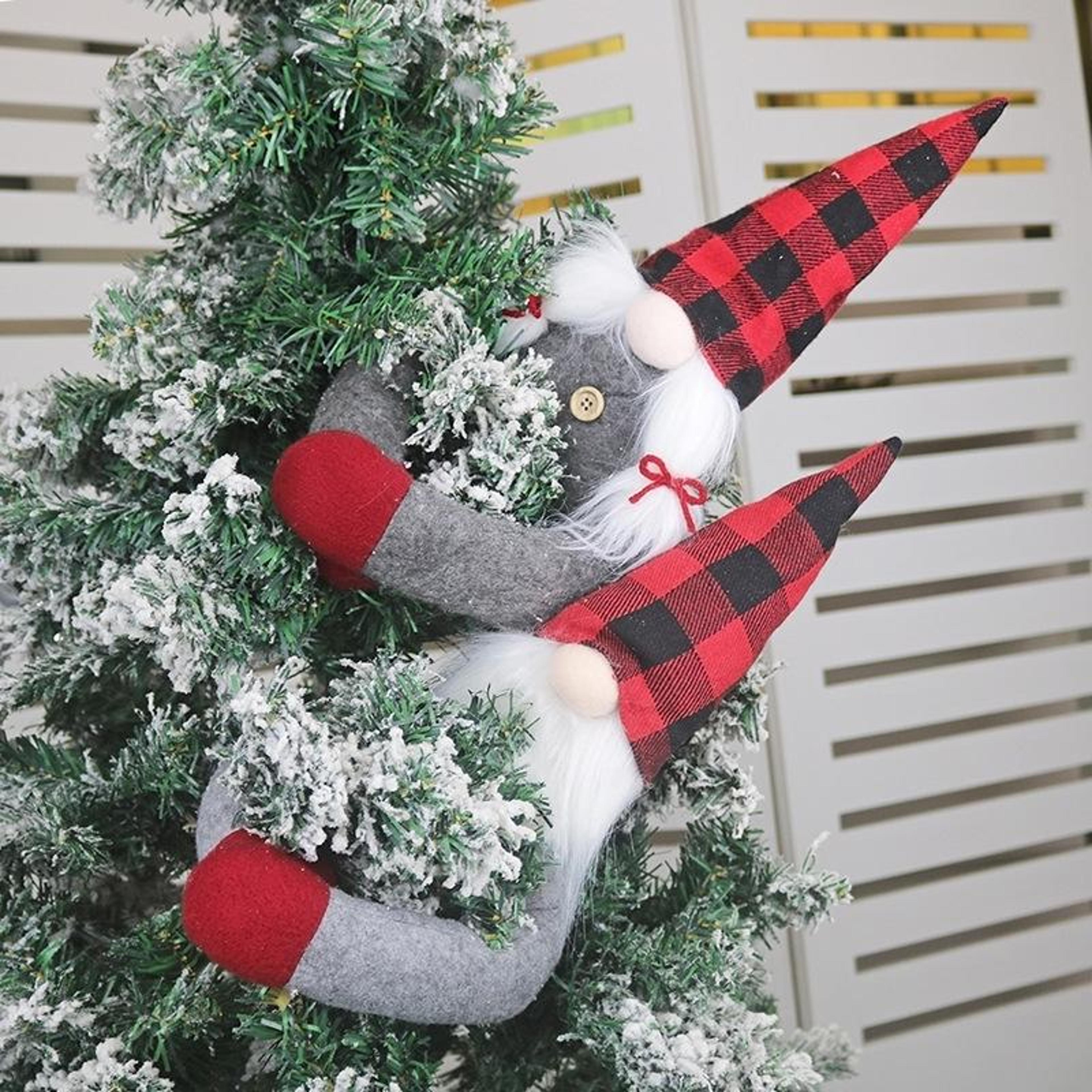 festive doll christmas curtain tiebacks plush holder for holiday window decor