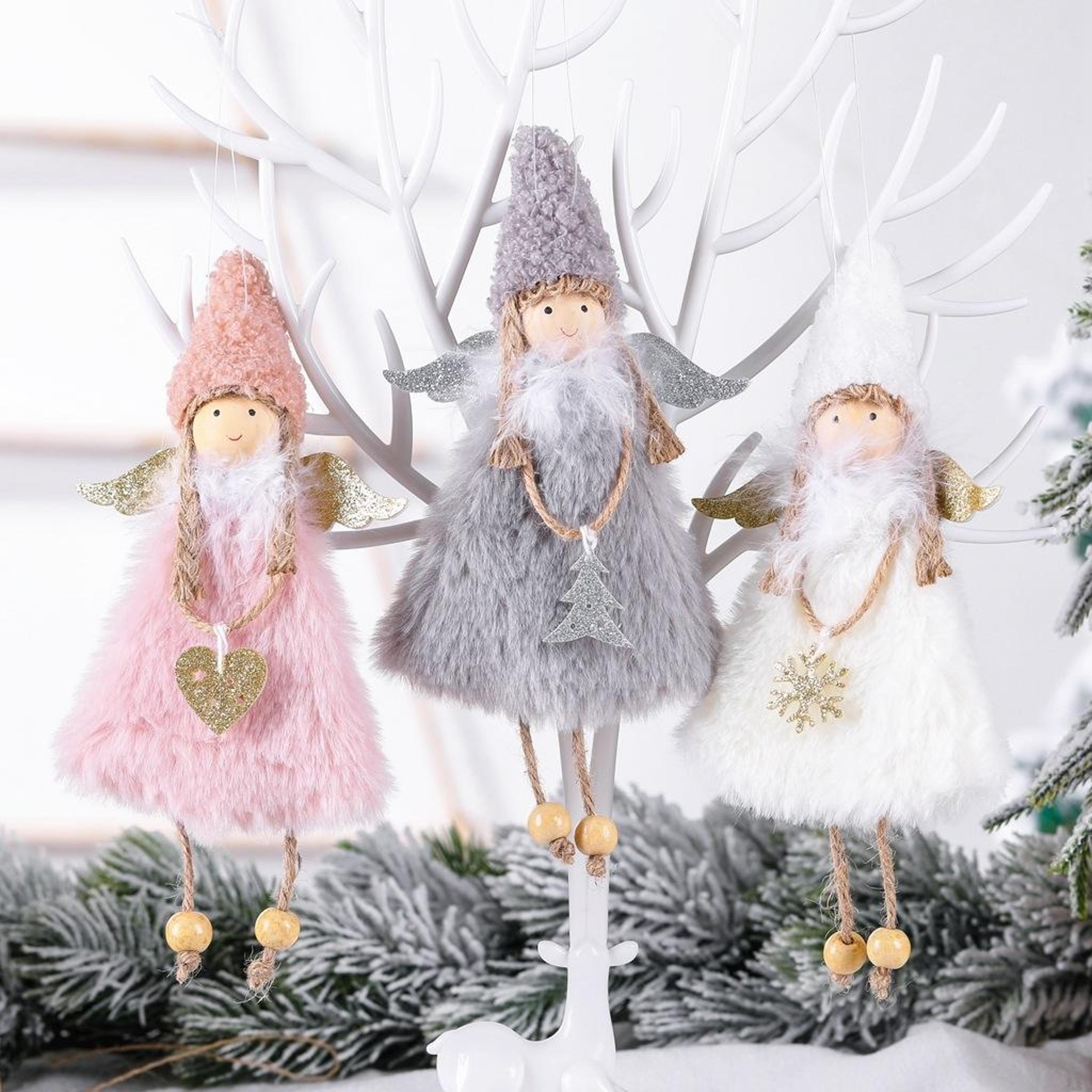 plush angel christmas tree ornament soft hanging pendant for holiday decor & gifts