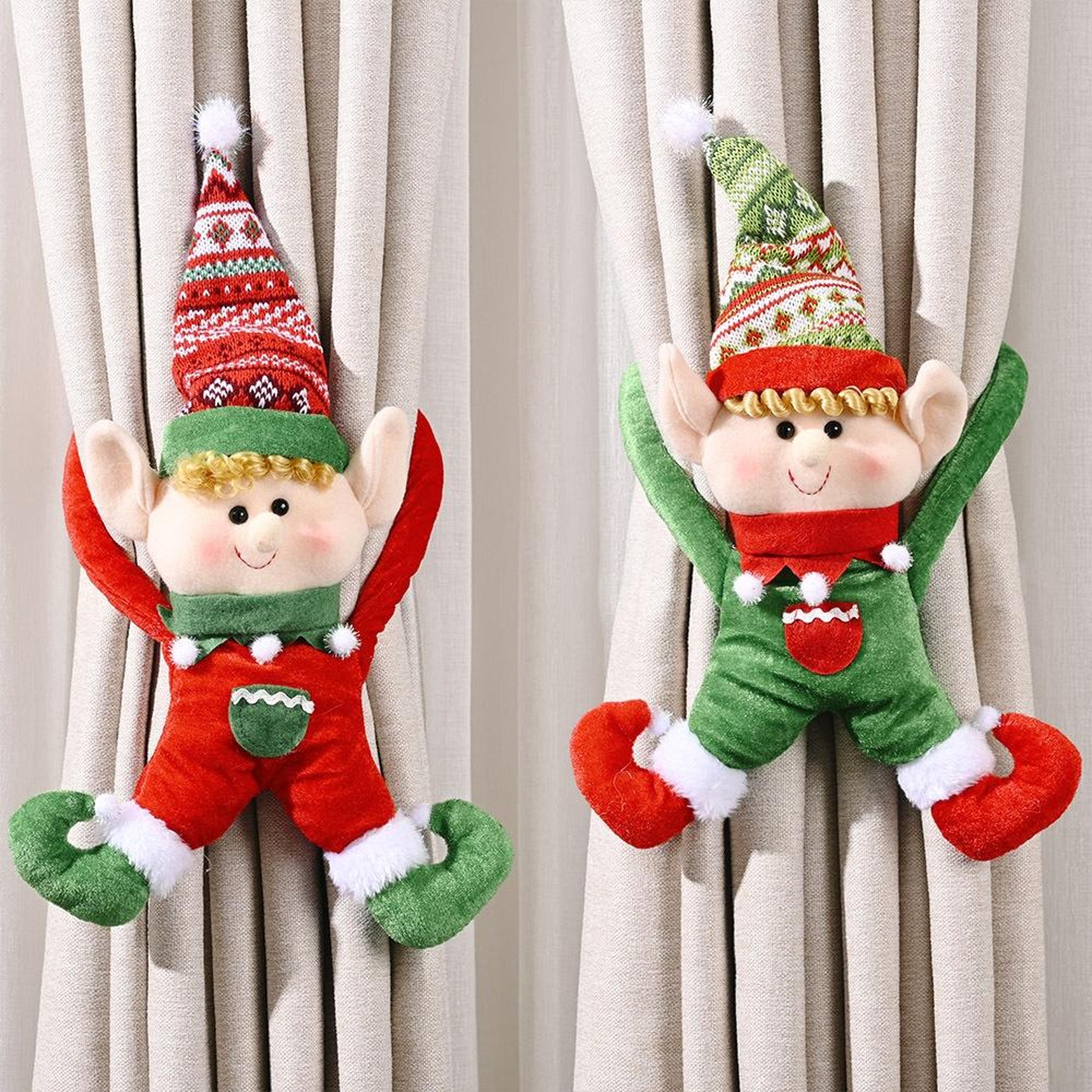 golden velvet christmas curtain tieback fairy christmas door hanging decoration