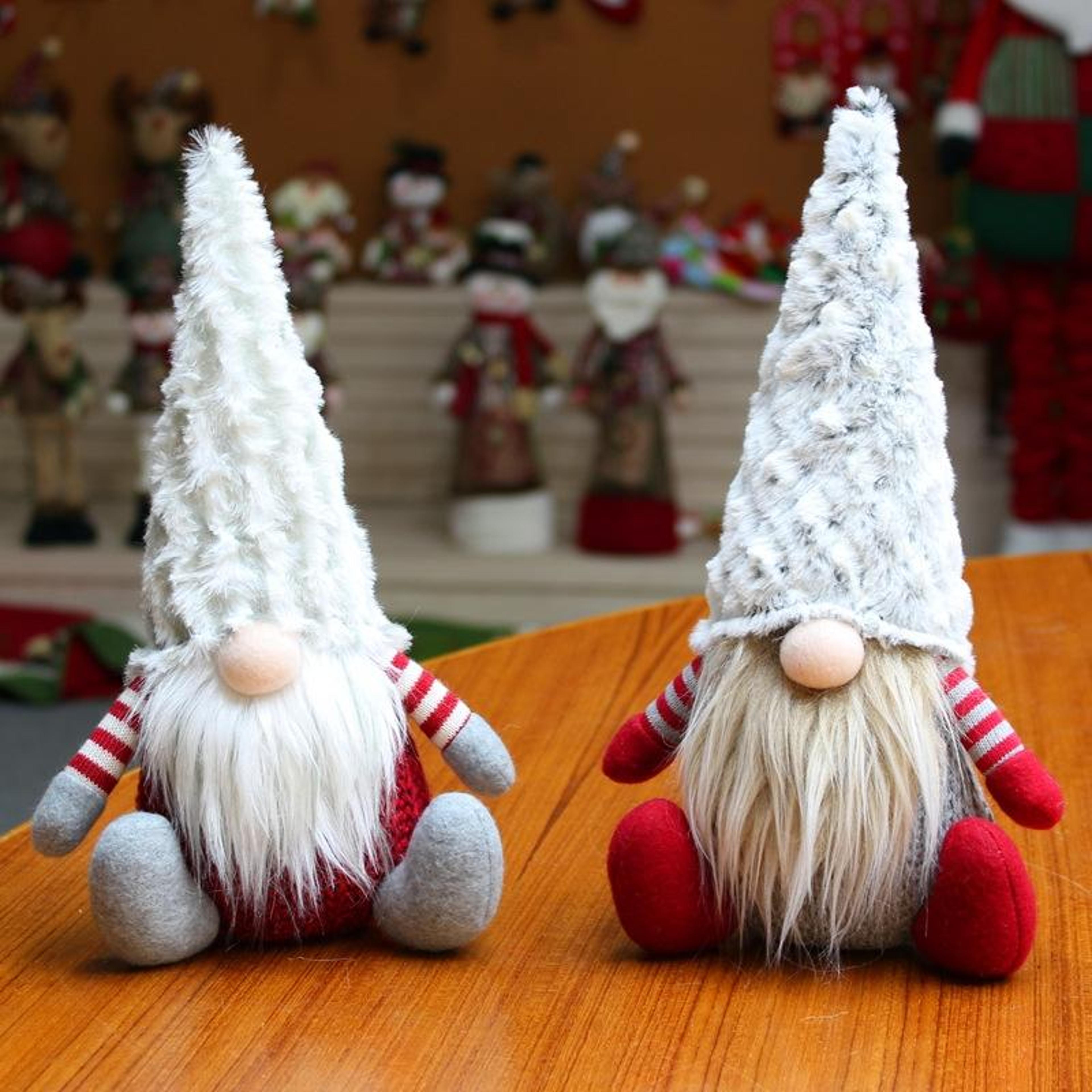 santa faceless christmas gnome doll for festive home and table decor
