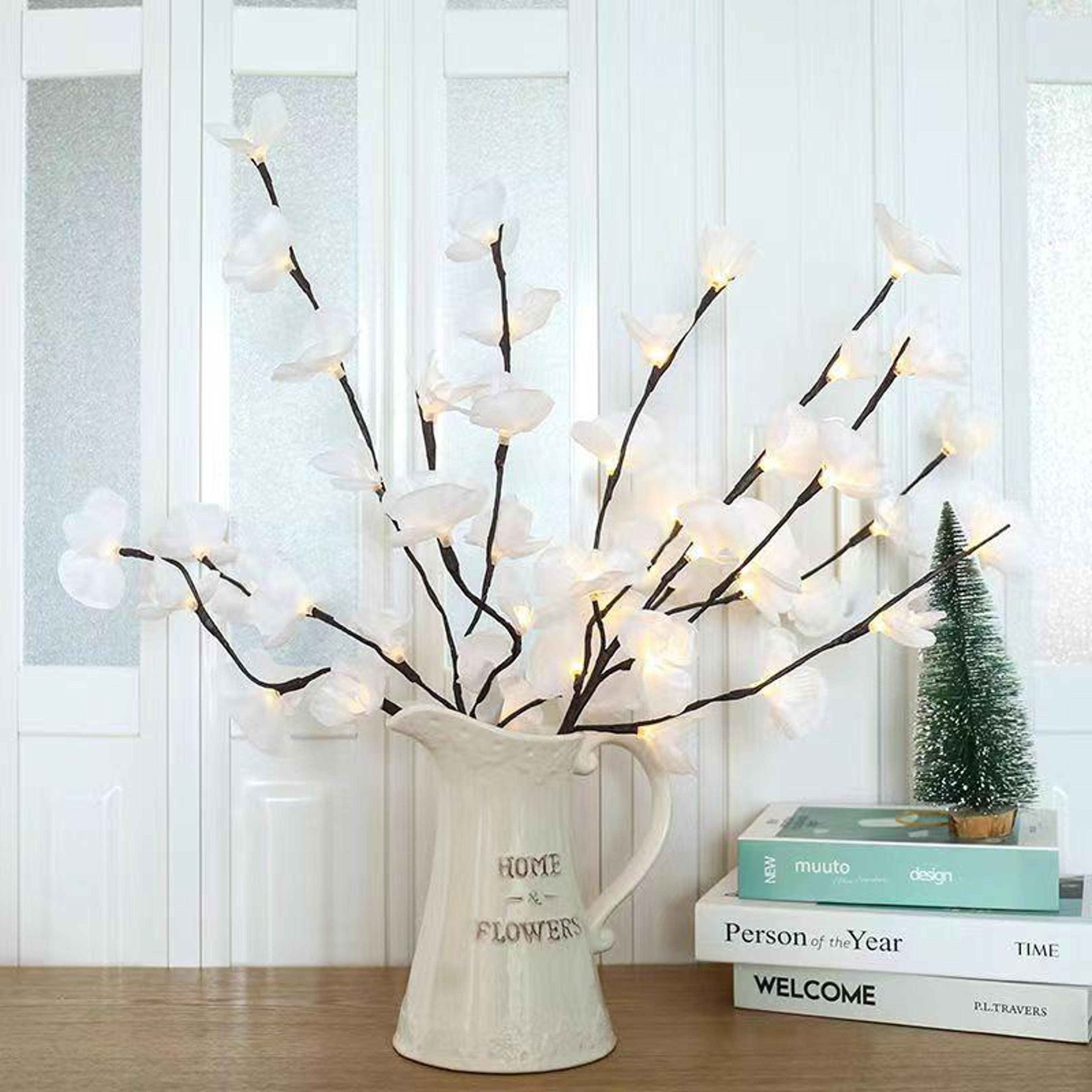 led orchid branch light battery operated lighted branches for vase home decor