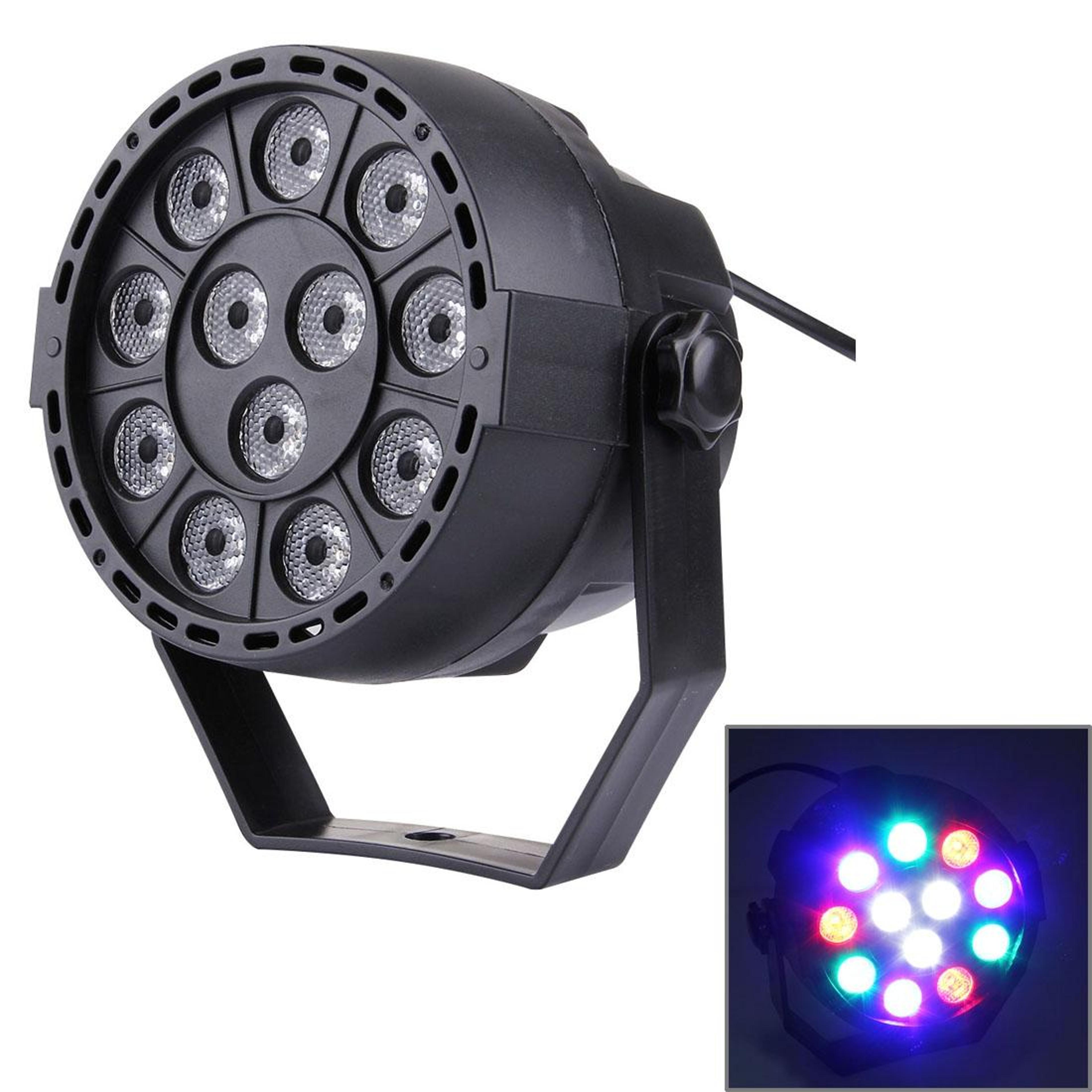 12w 12 led par stage light with control and led display