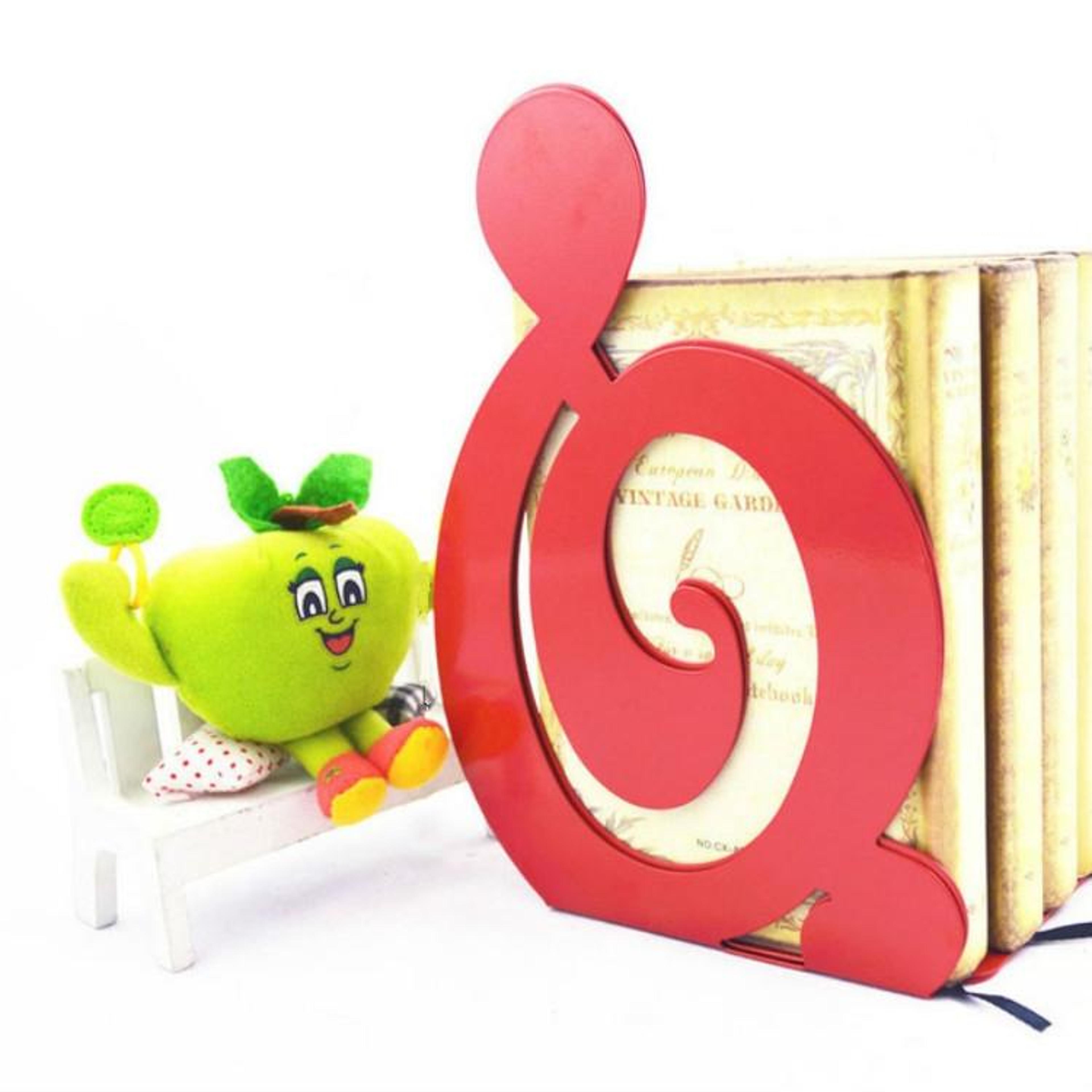 2pcs metal bookends with non-slip pads, decorative book holders for shelves and desks