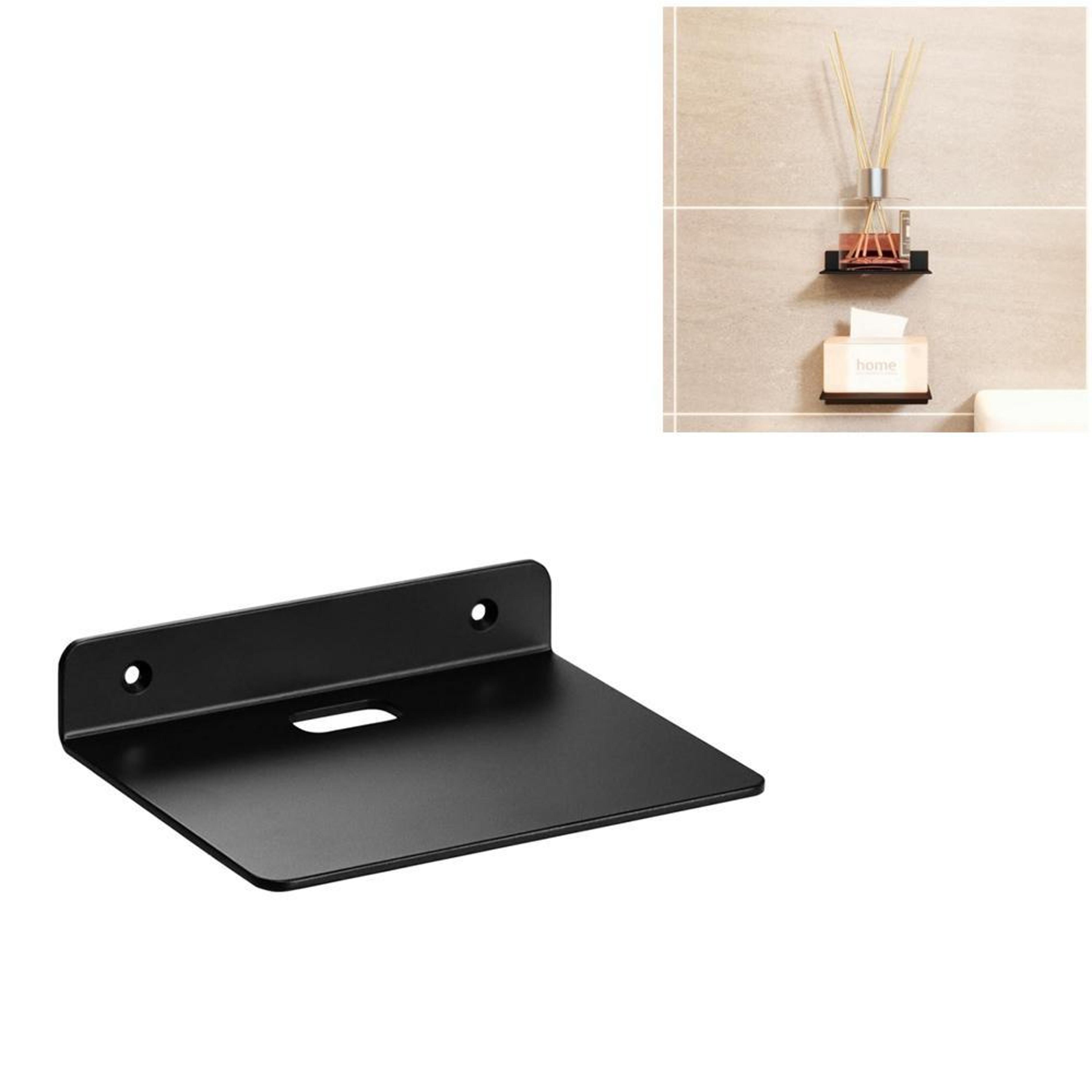 acrylic wall shelf for plants and decor, wall mounted display shelf