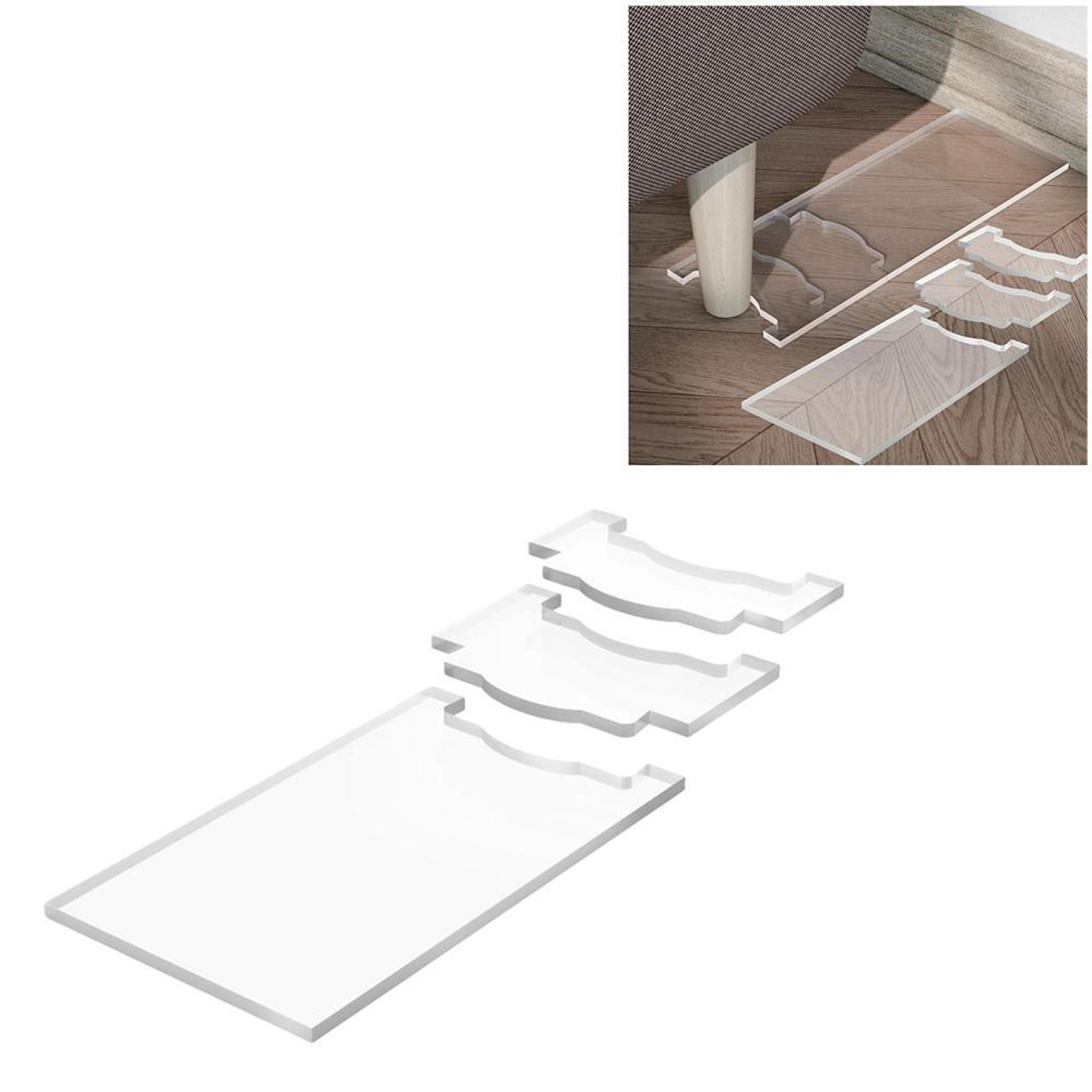 clear acrylic furniture wall spacer and couch wall protector for sofas, beds and cabinets