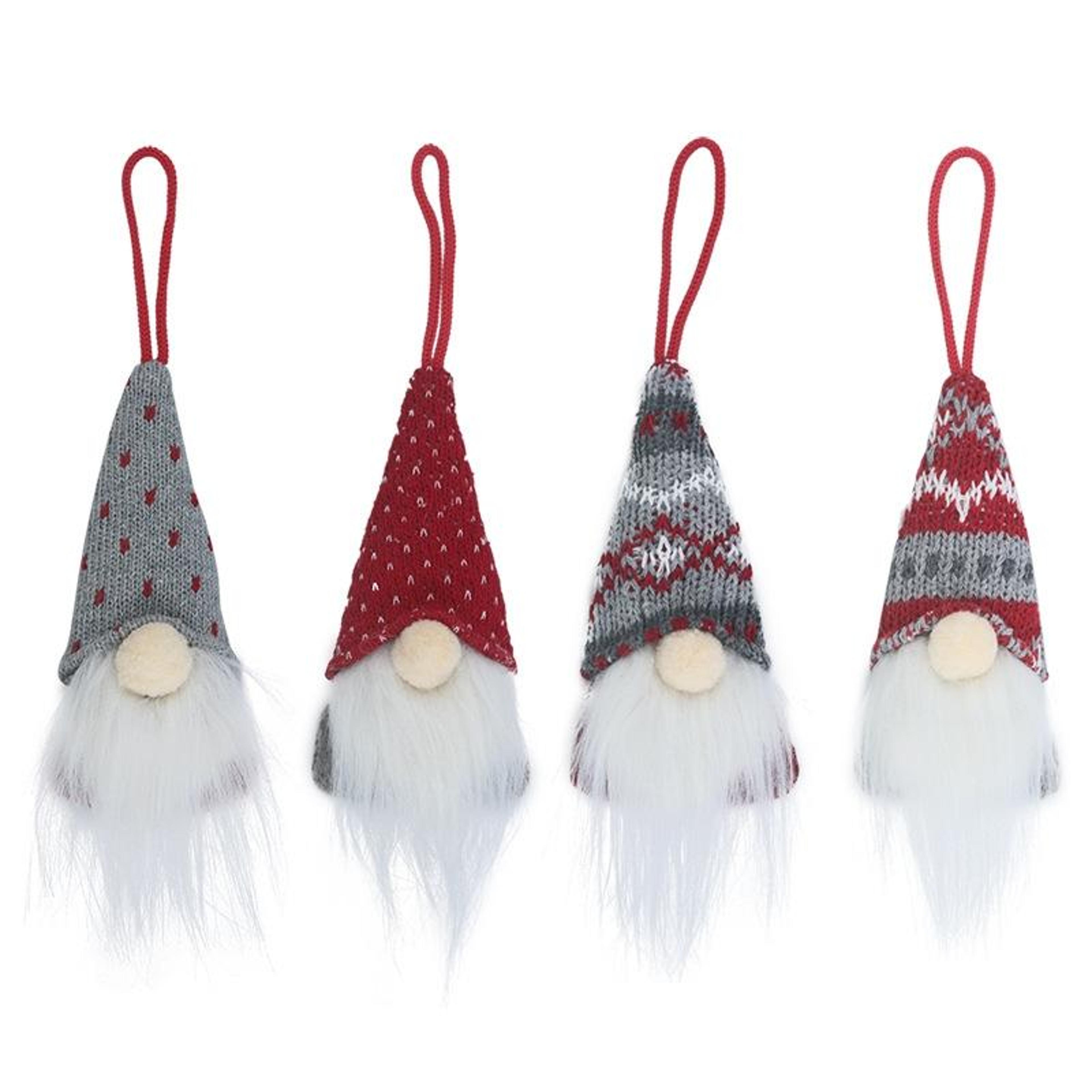 handcrafted christmas gnome ornament plush faceless santa hanging holiday decoration