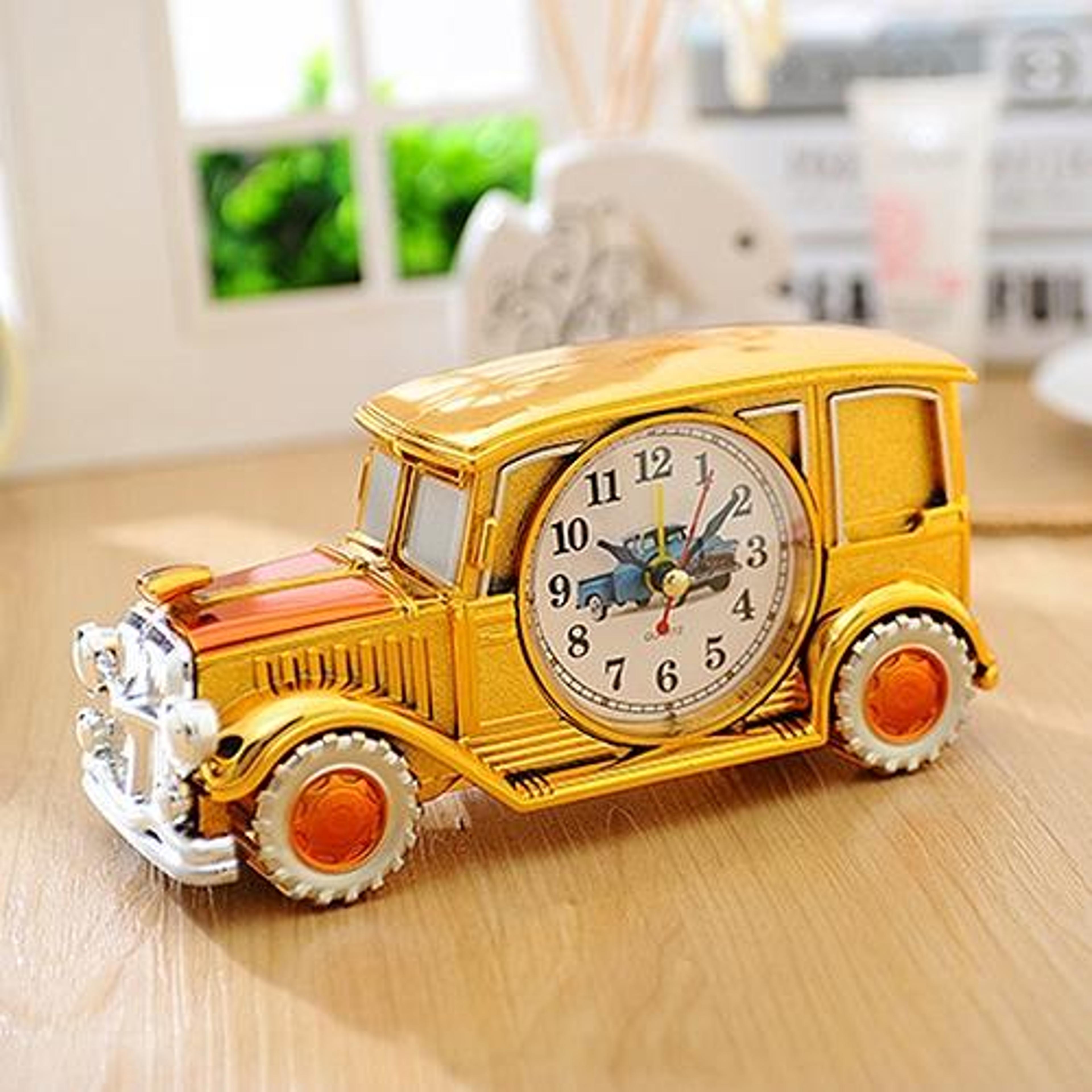vintage car alarm clock retro analog desk clock for car lovers