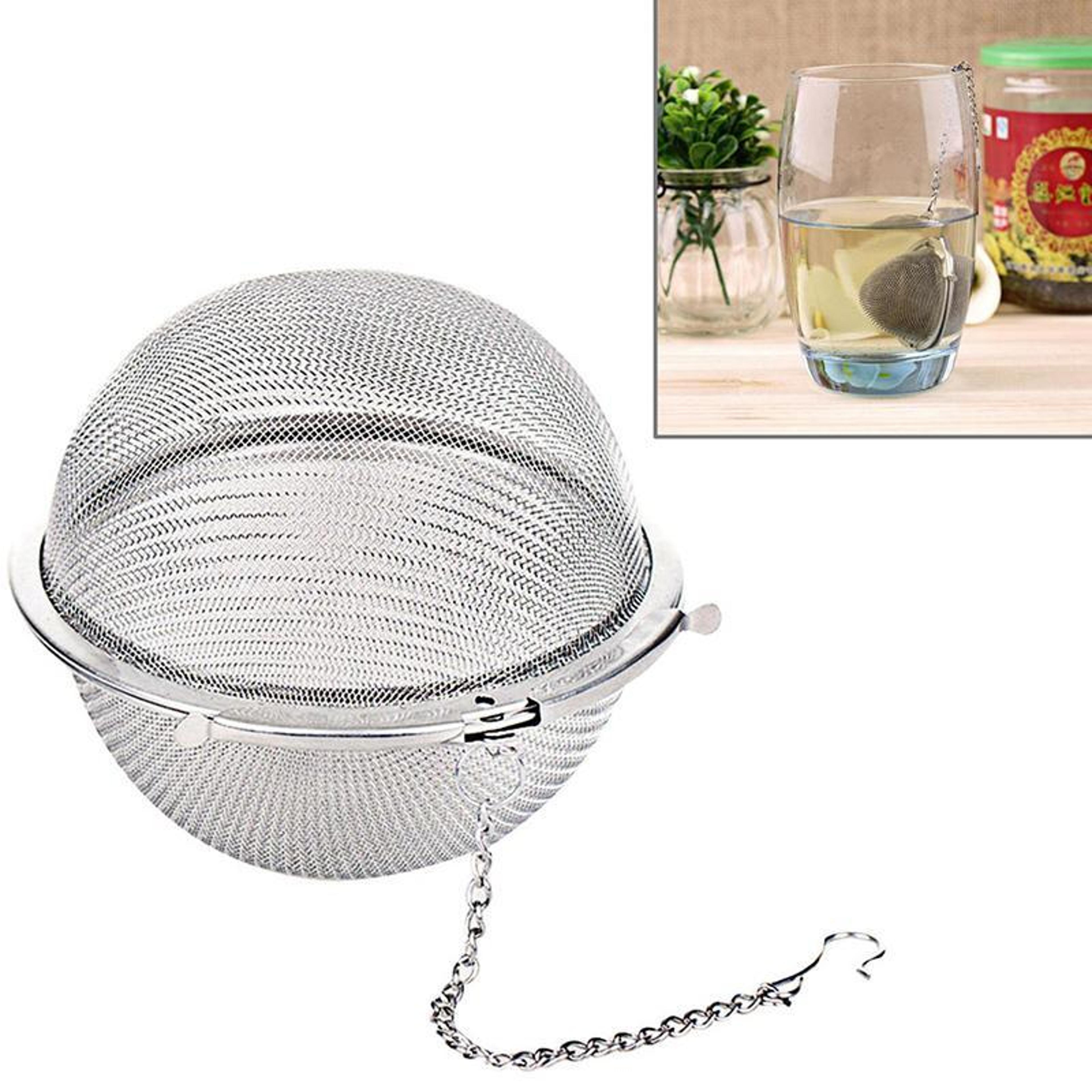 304 stainless steel spice ball for cooking and tea infuser with hanging hook