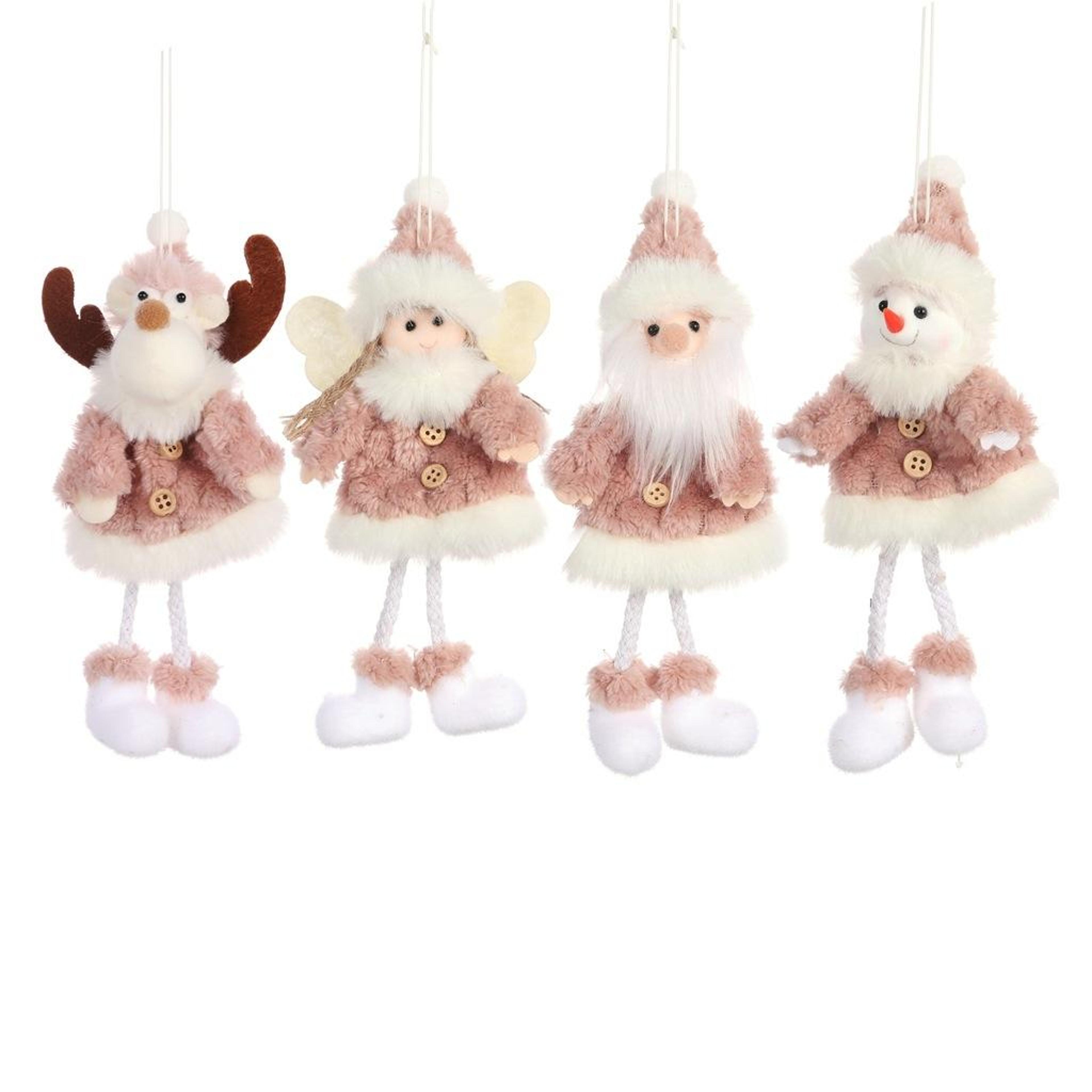 festive plush christmas doll pendant christmas tree ornament