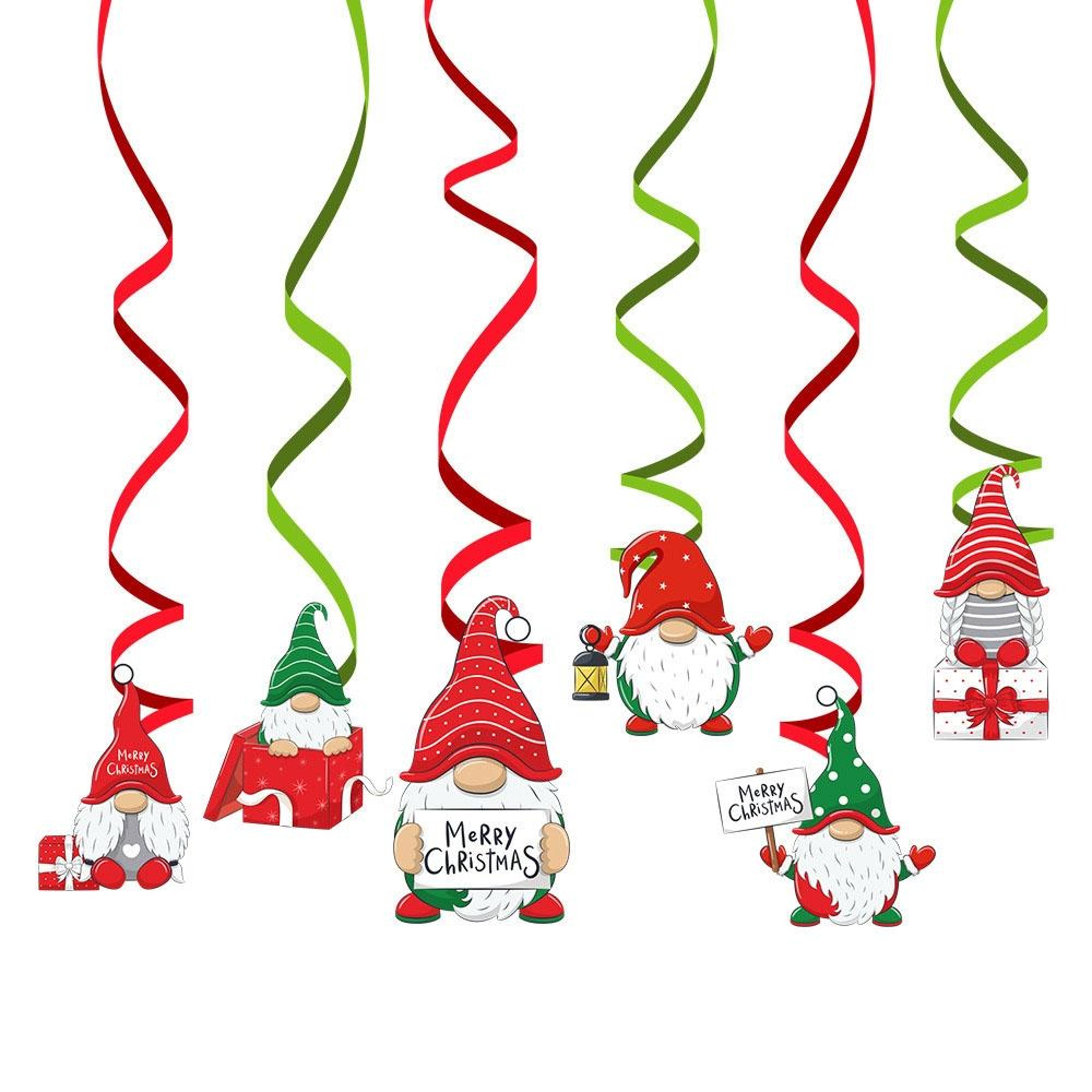 christmas hanging swirl decorations for festive party and home decor
