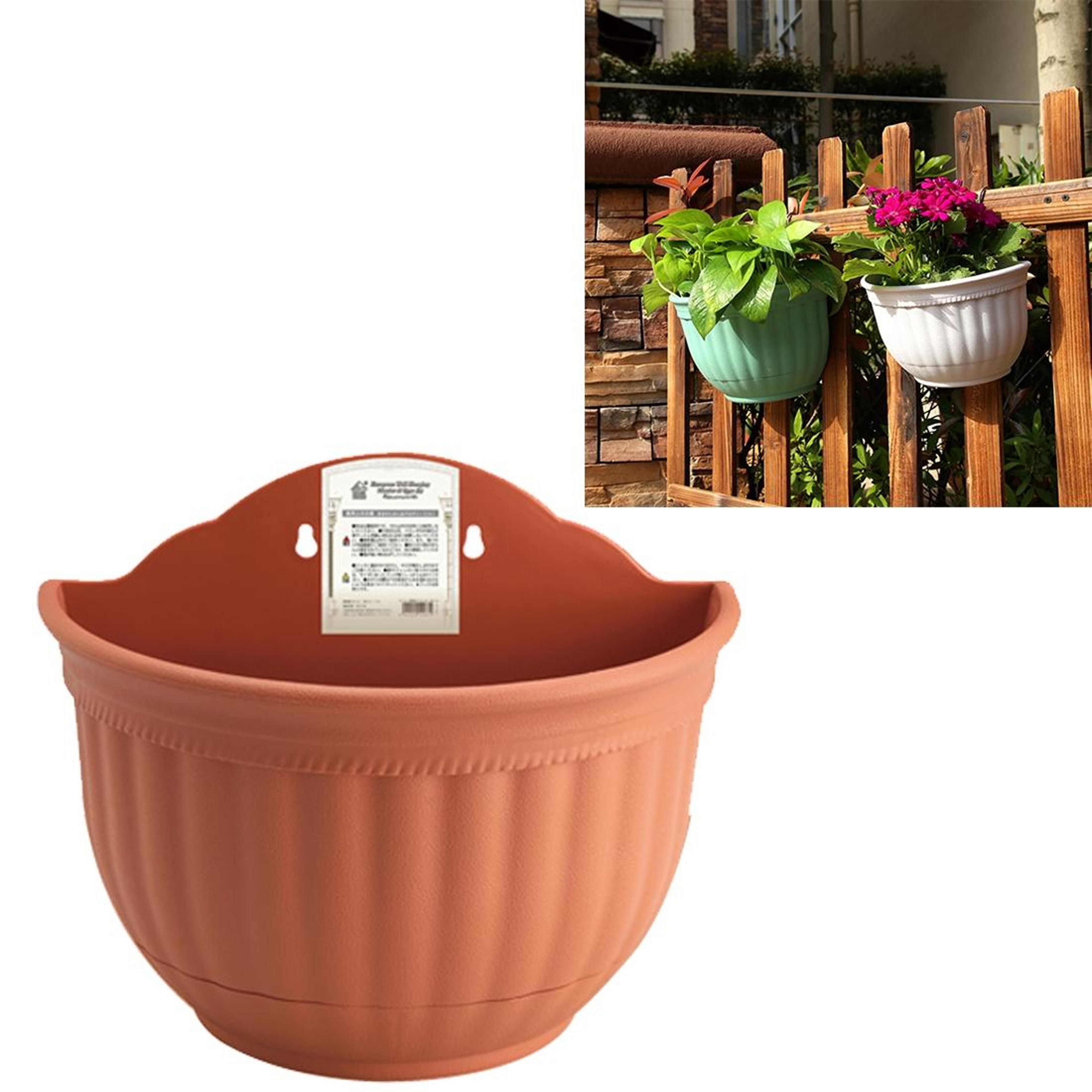 european style wall hanging planter with self-watering flower pot design for indoor & outdoor plants