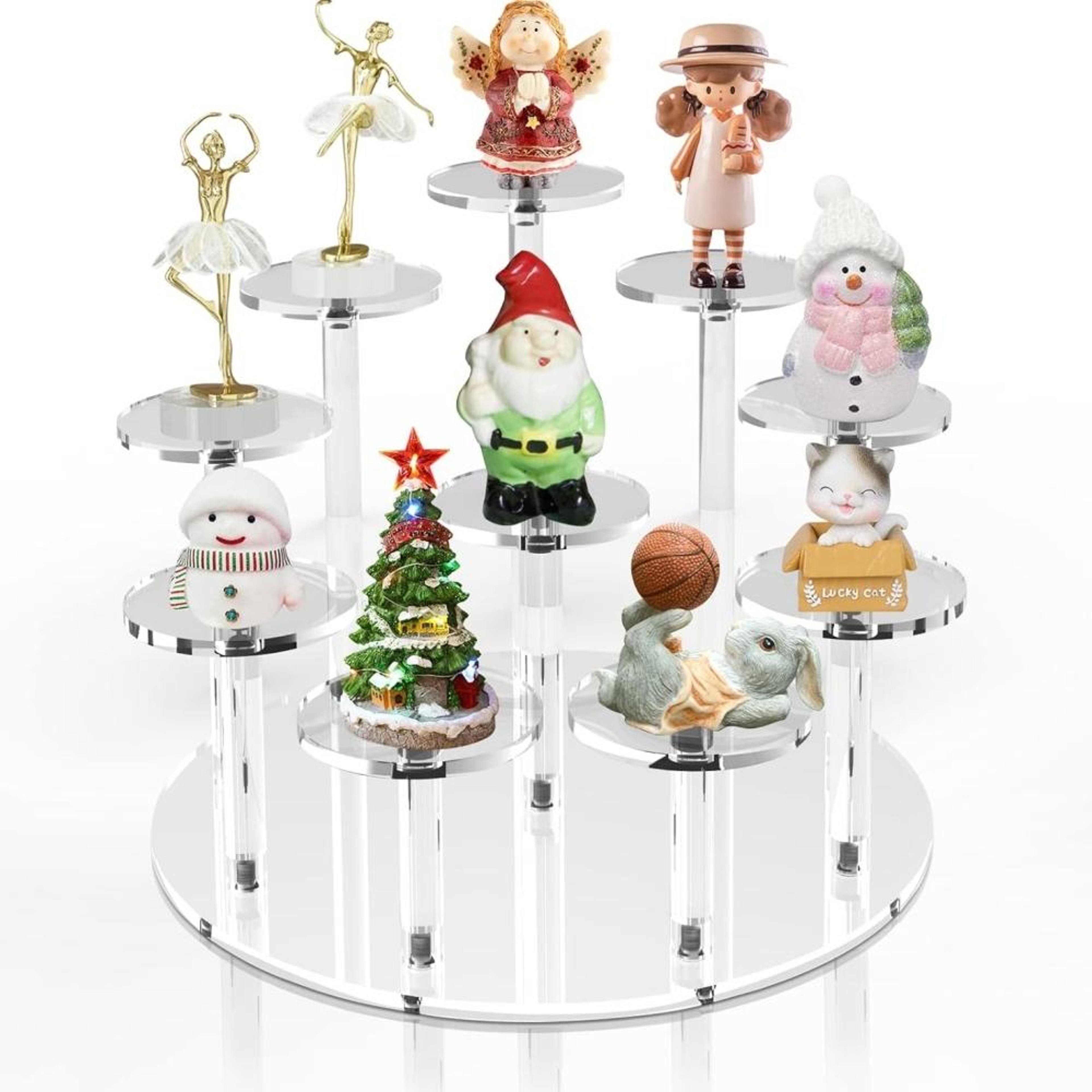 clear acrylic cupcake stand and dessert display for weddings and parties