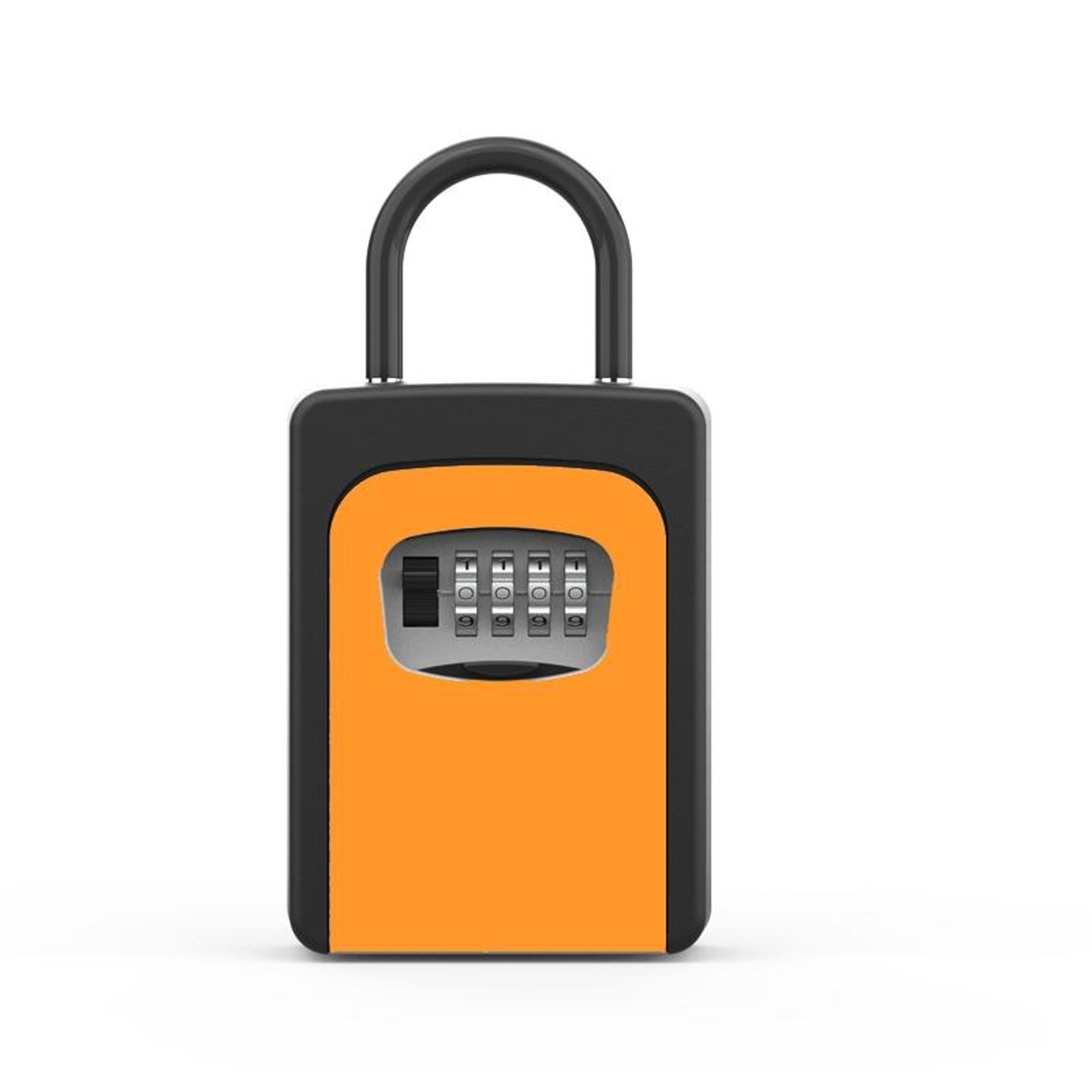 hanging key lock box with combination lock, large-capacity portable key safe