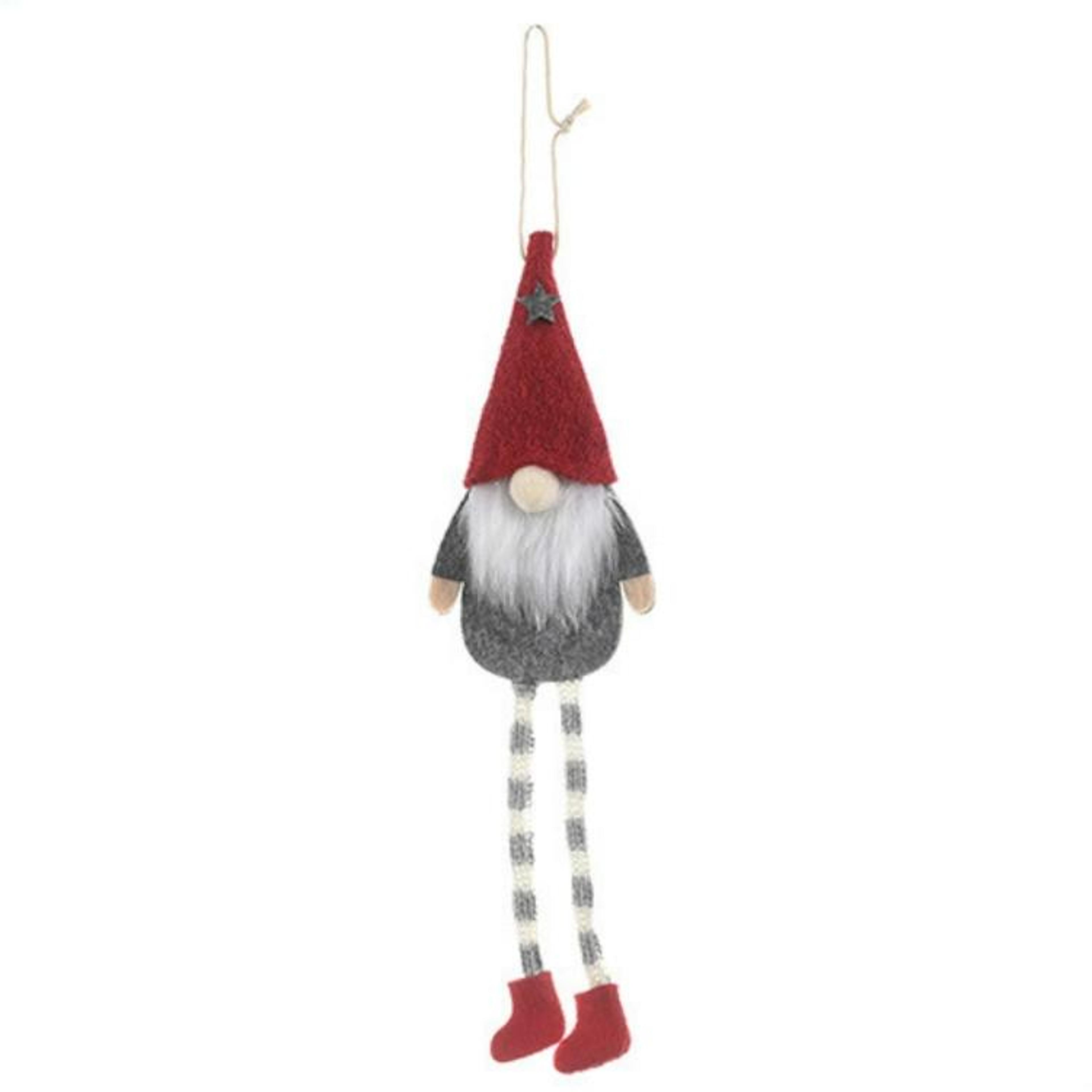 christmas gnome hanging ornament for tree and festive holiday decor