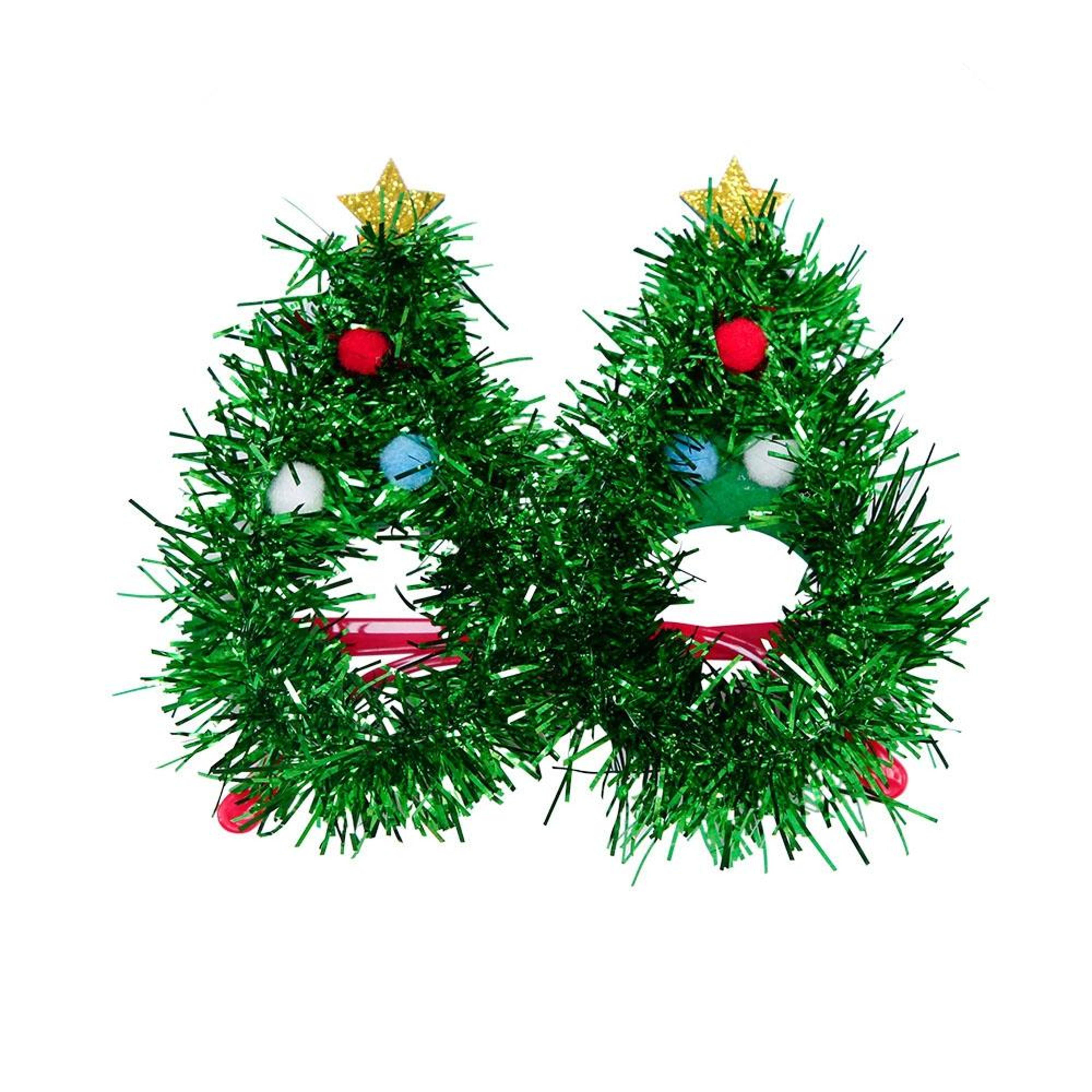 christmas tree party glasses lightweight novelty christmas photo booth prop
