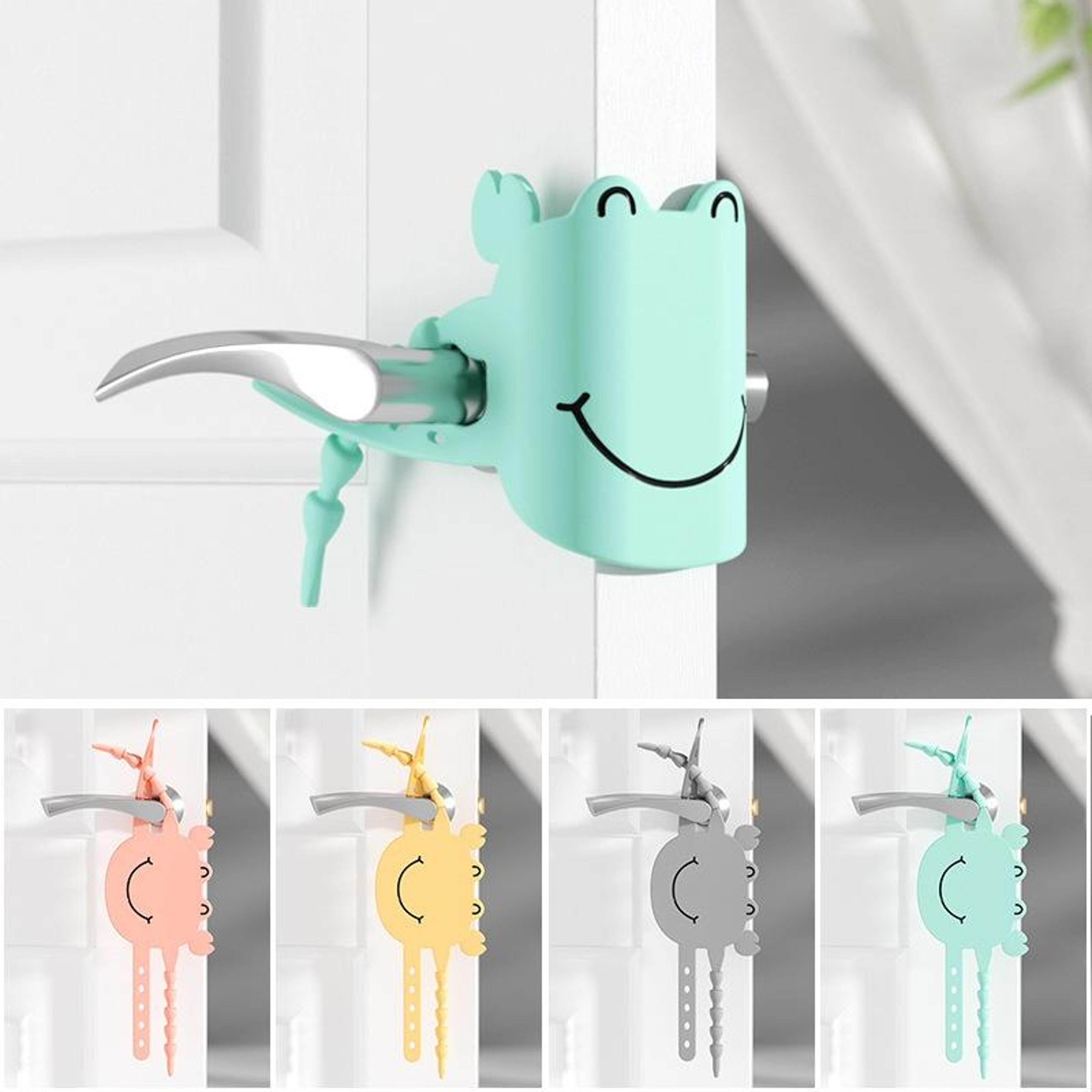 silicone door closing buffer and silent door lock cover