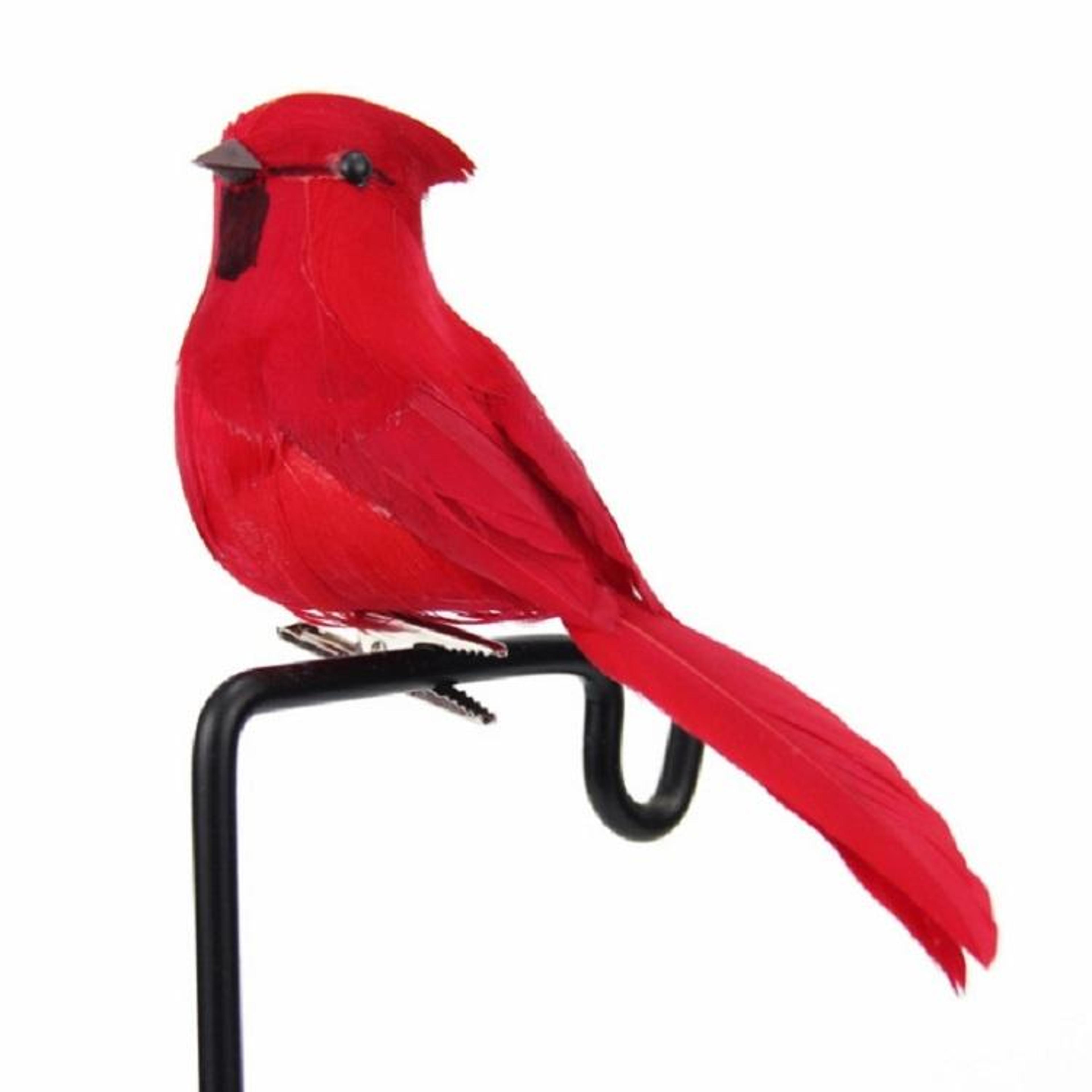 real feather artificial bird clip for garden, wedding & home decor