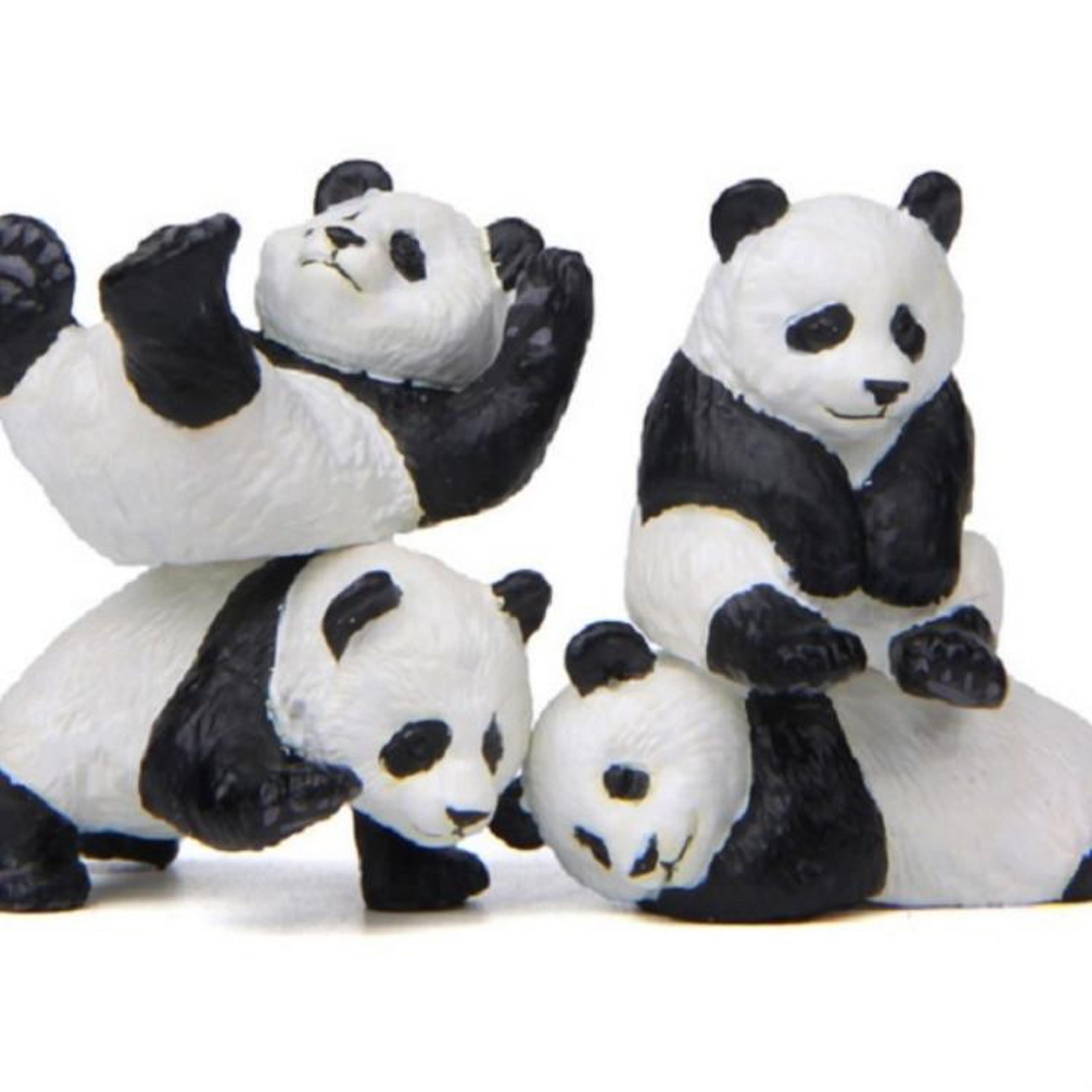 mini resin panda figurine for terrarium, fairy garden and micro landscape decor
