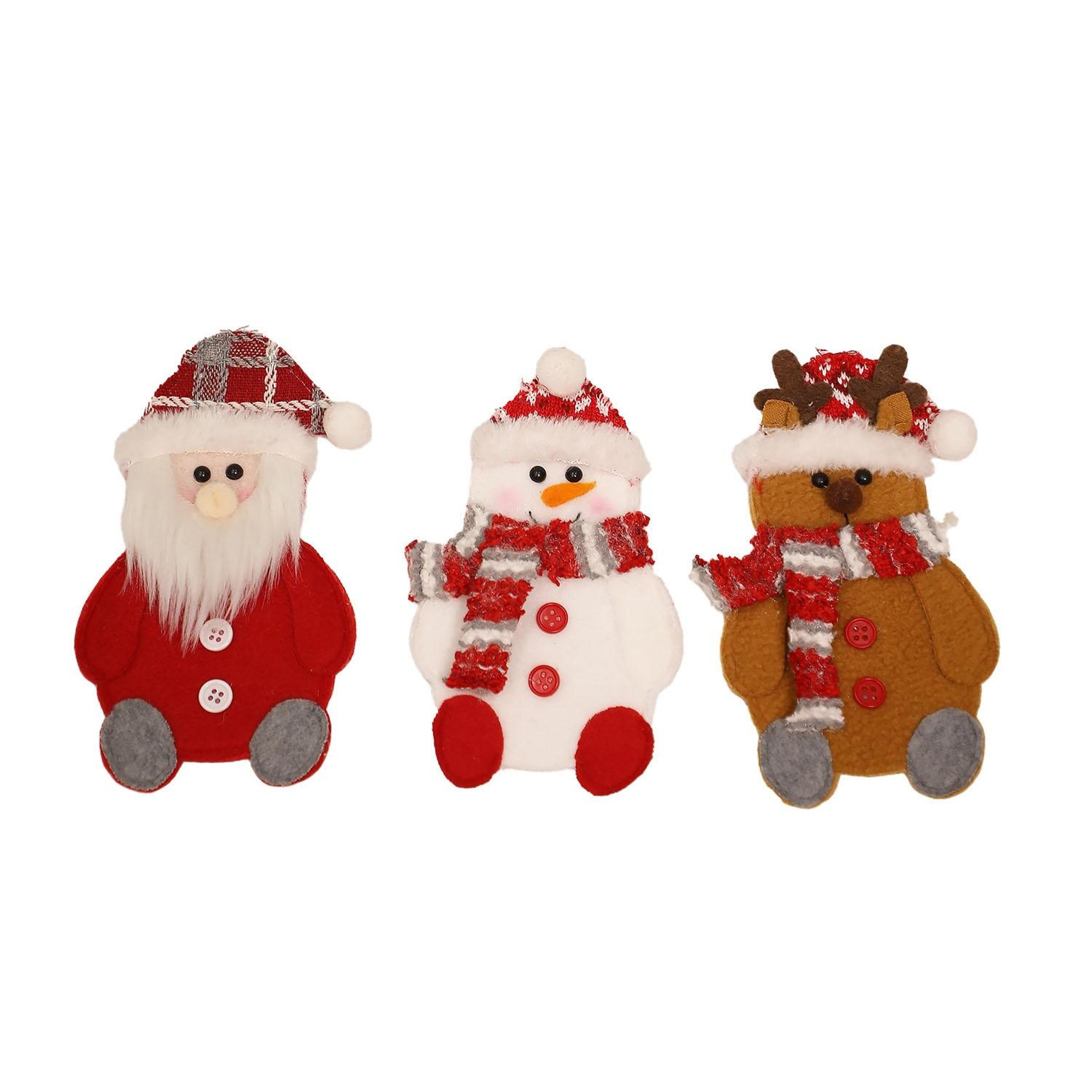festive elk christmas cutlery holder for holiday table decor