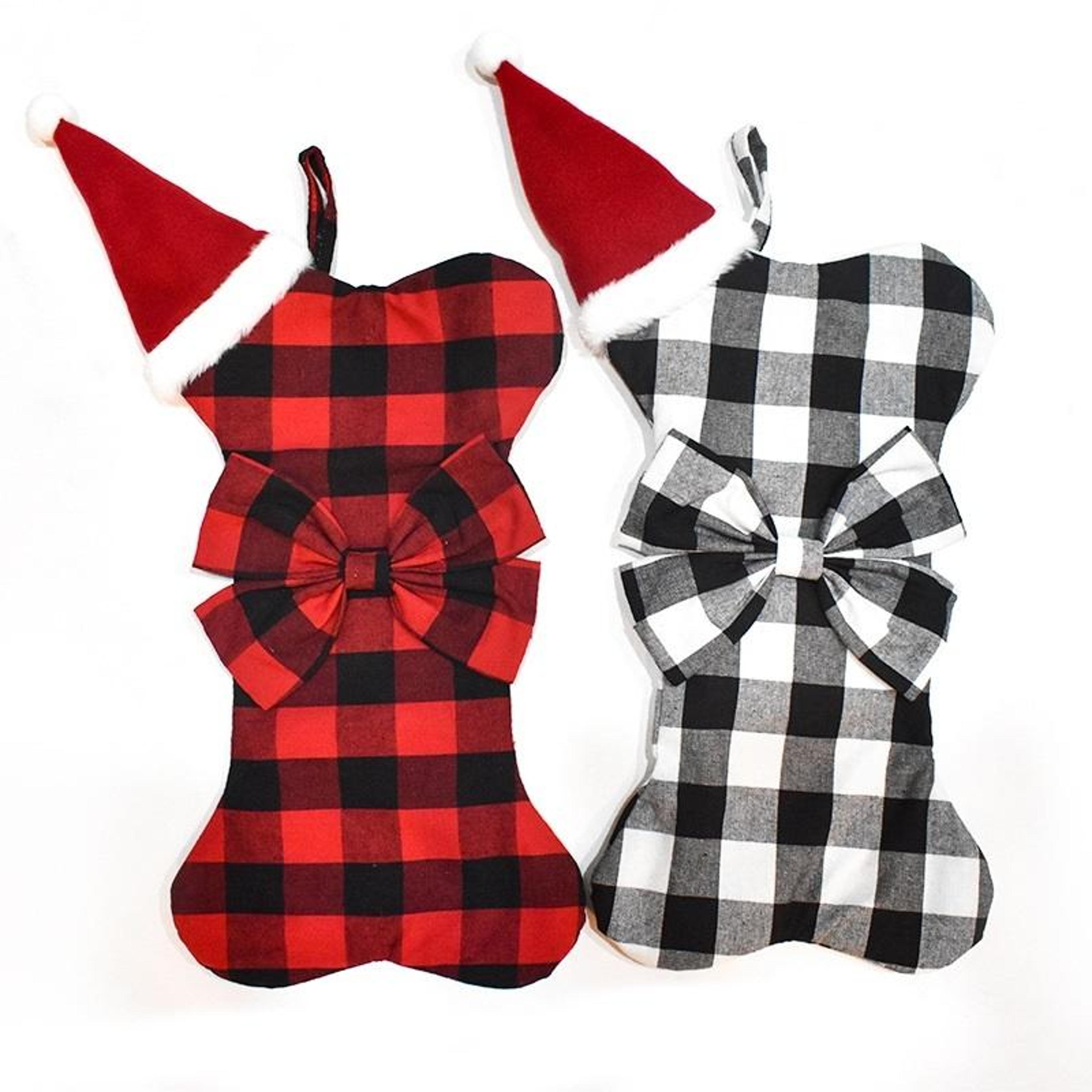 festive christmas candy gift bag reusable hanging christmas stocking for kids