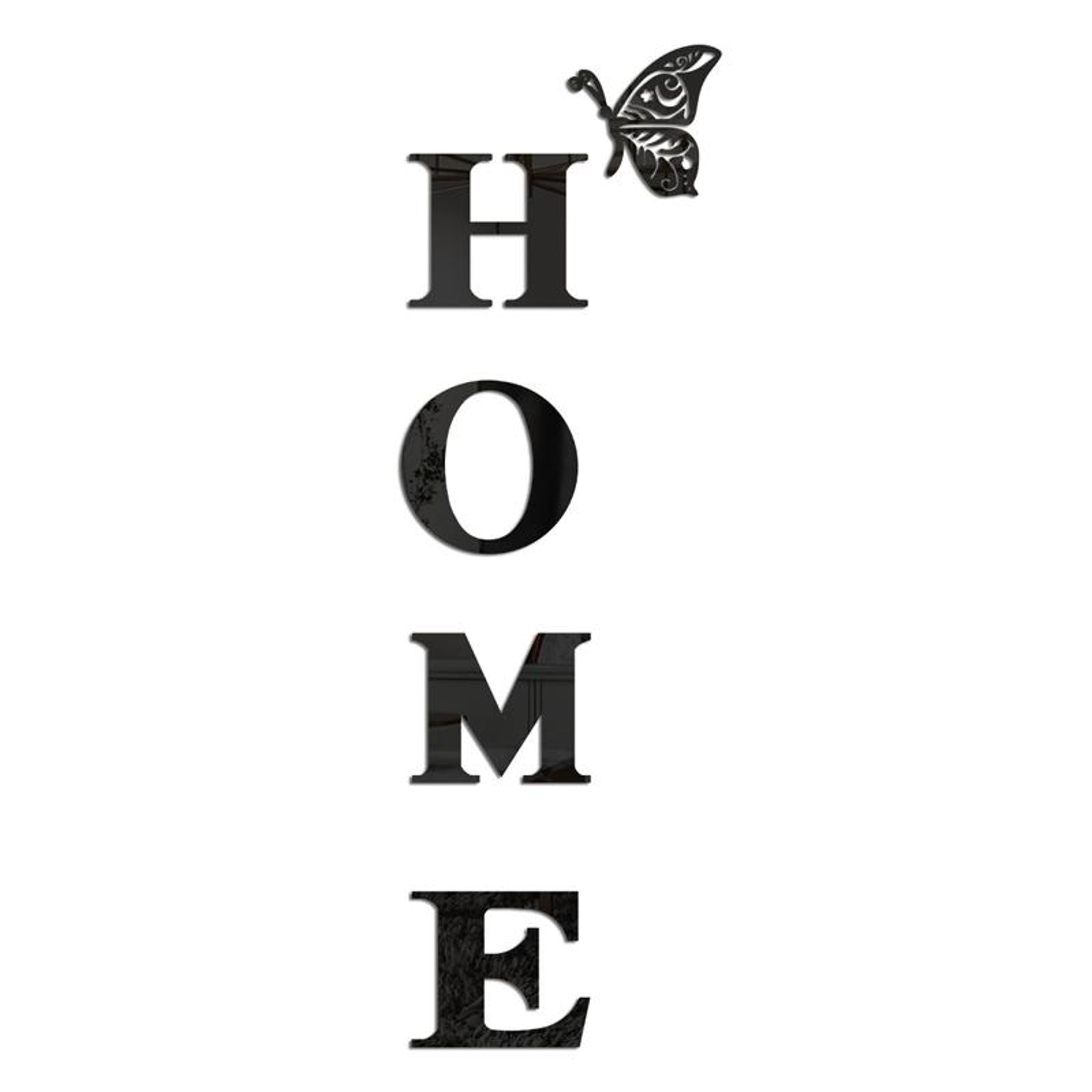 home family 3d acrylic mirror wall sticker self-adhesive entryway wall decor