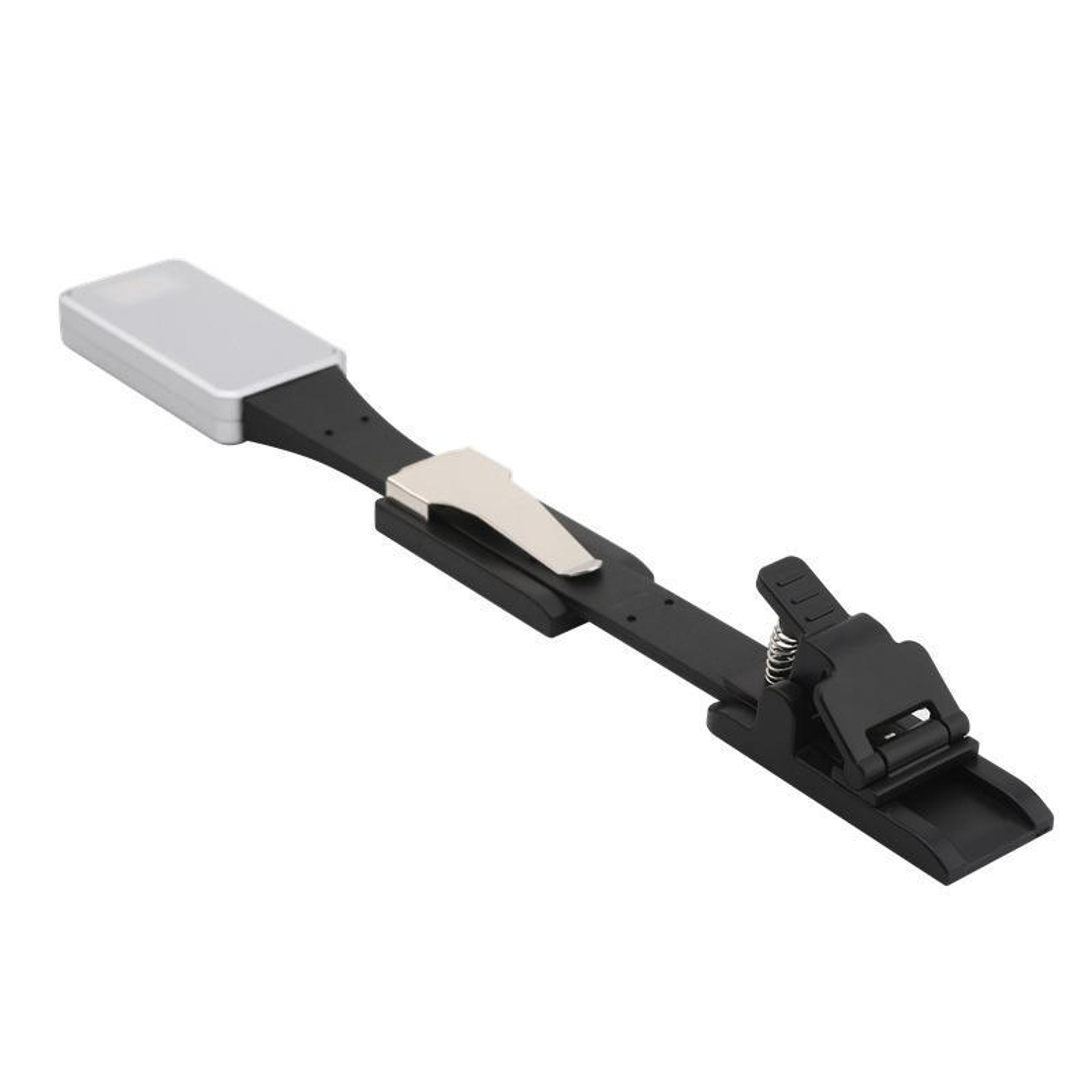 rechargeable clip-on book light with 3 color modes and stepless dimming