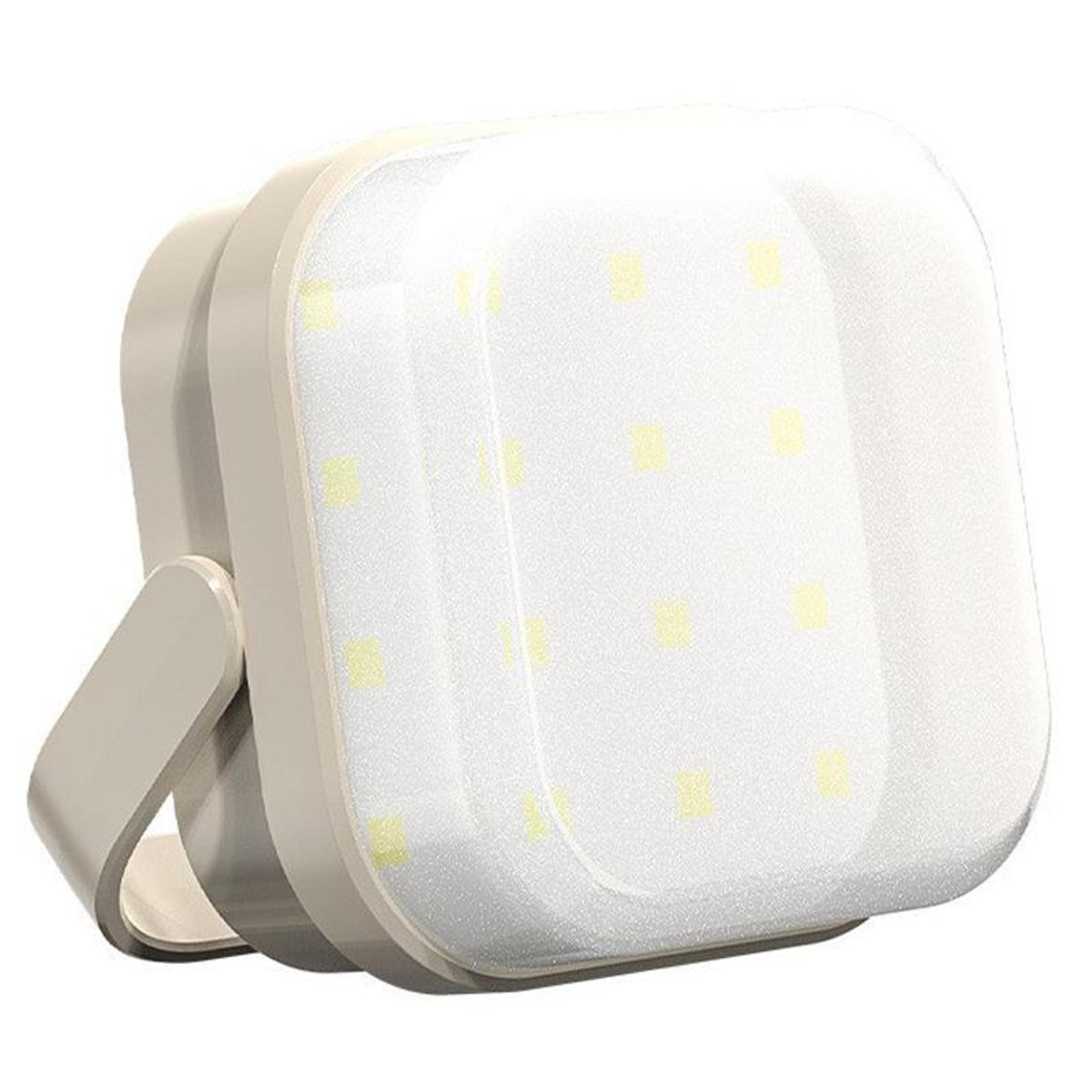 rechargeable camping lantern with 3 brightness levels, 180° adjustable hanging tent light
