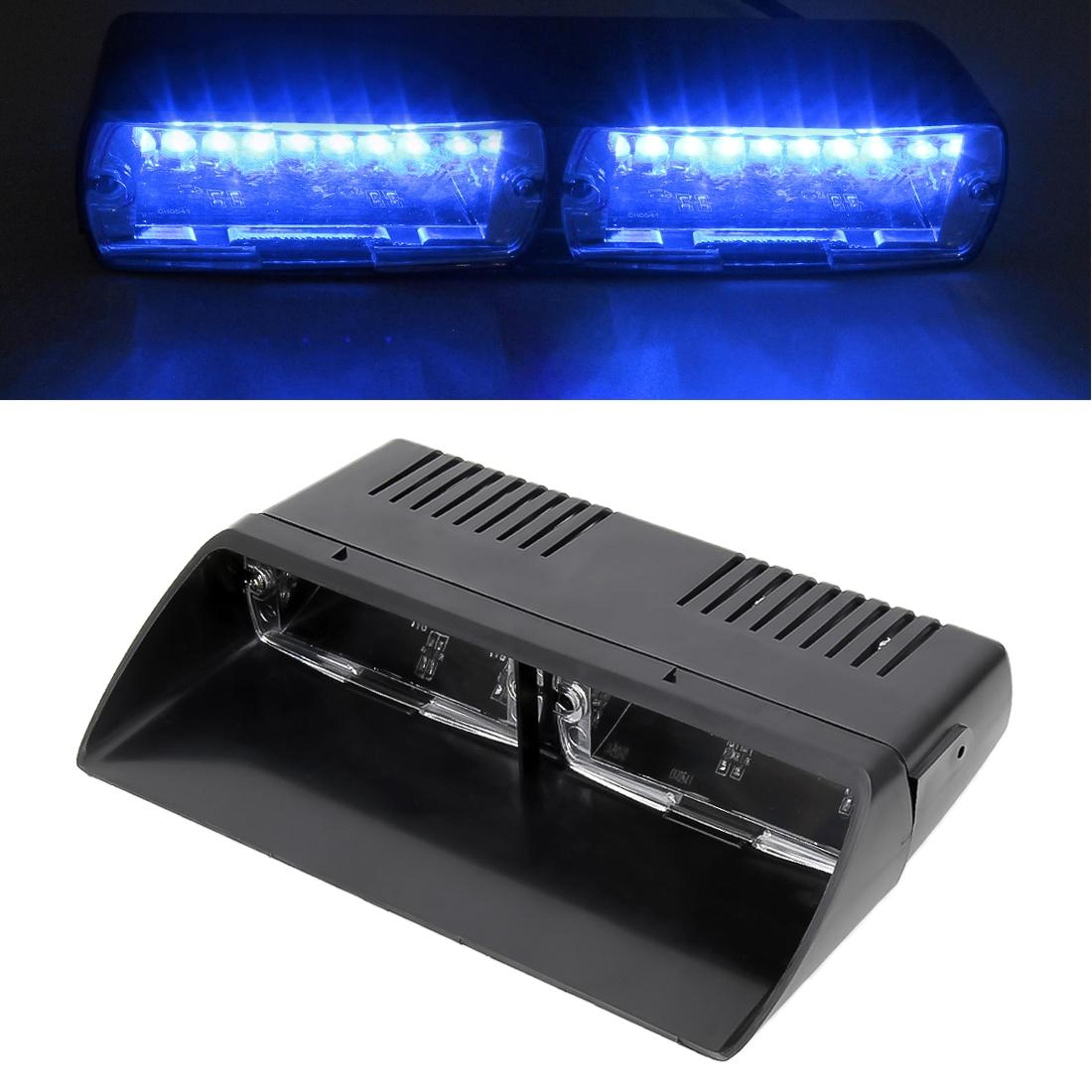16 led car windshield strobe warning light with 18 flash patterns