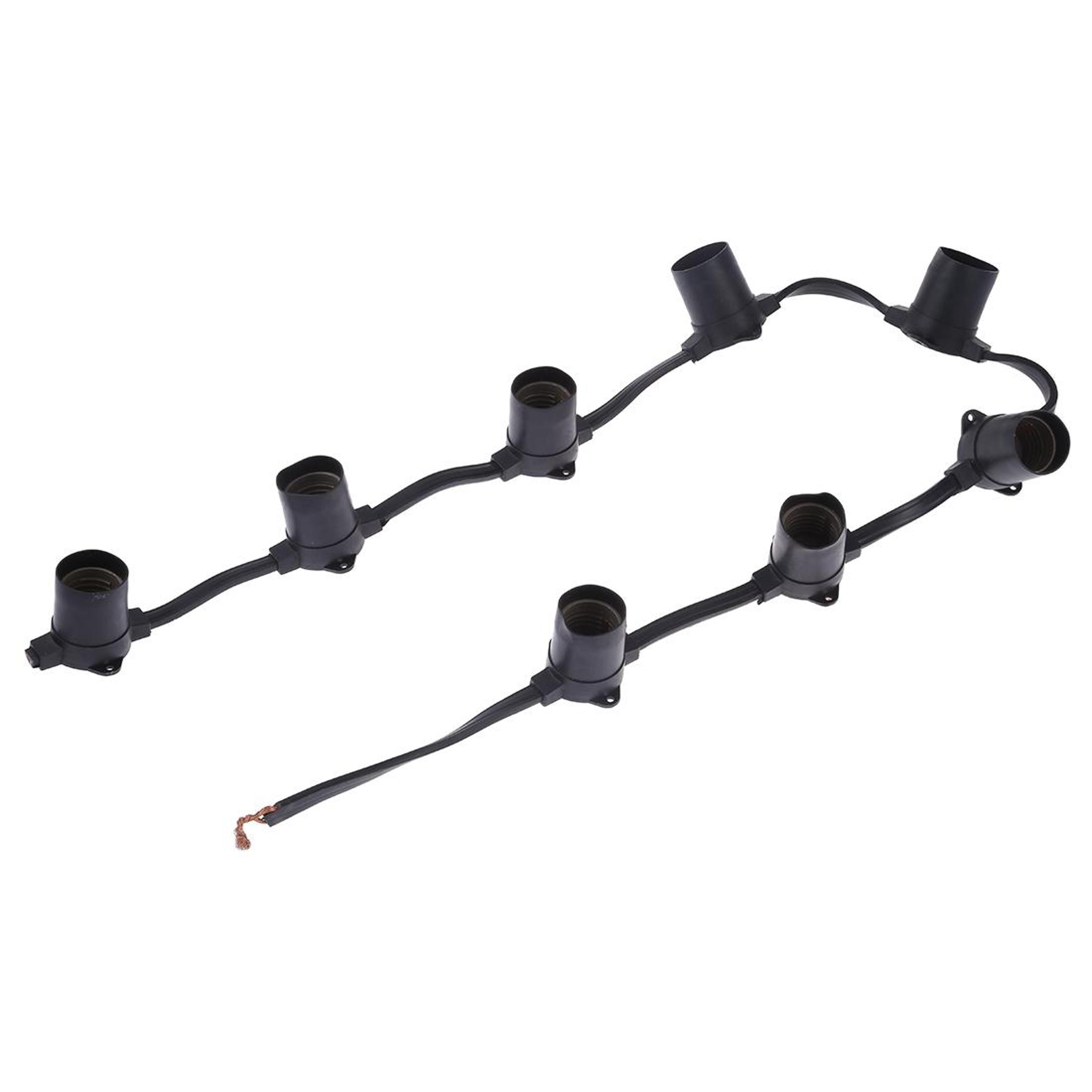 8-head e27 lamp holder with 1m hanging cables for diy pendant lighting