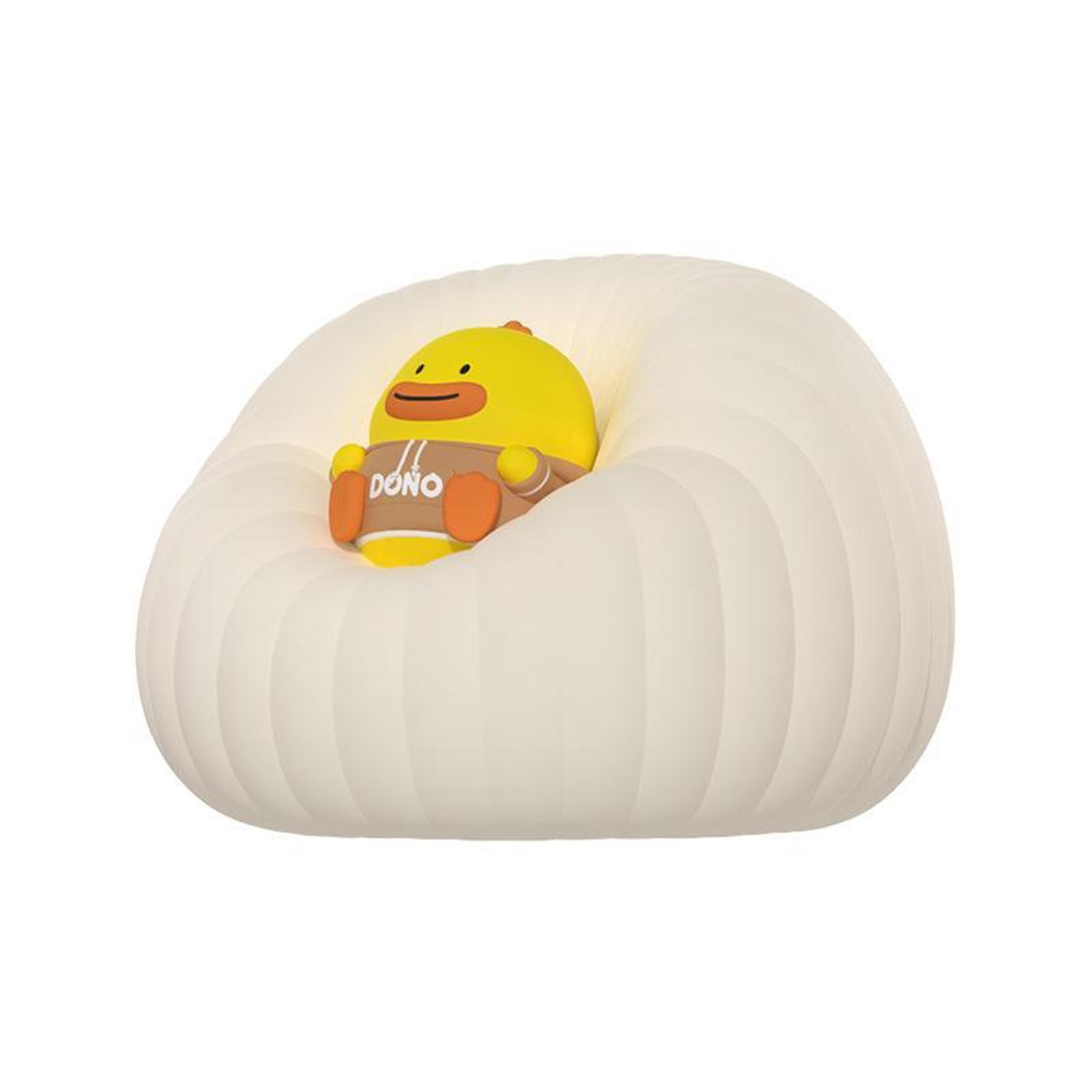 rechargeable silicone night light with 3-level dimmable warm glow