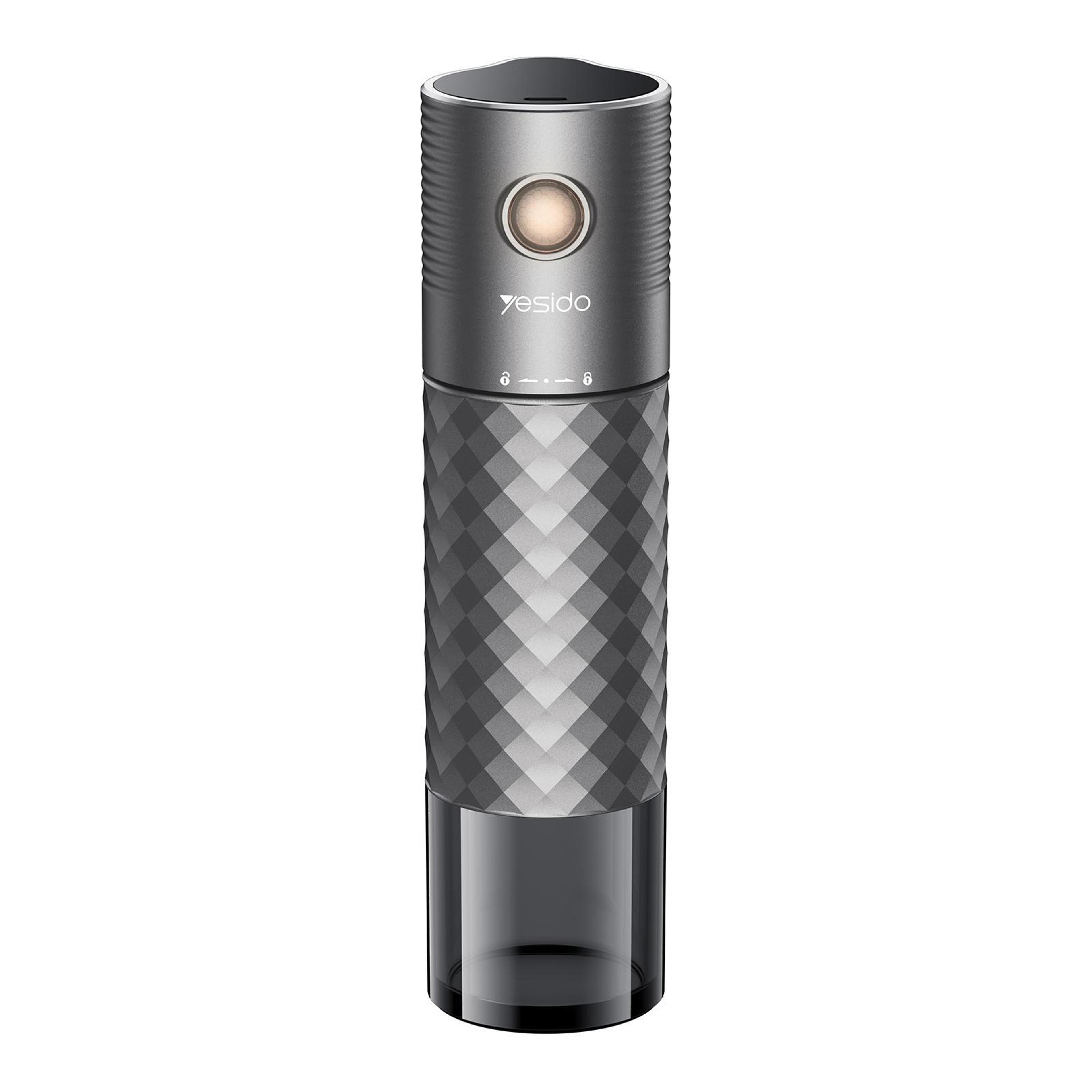 portable electric coffee grinder with ceramic burr and adjustable grind