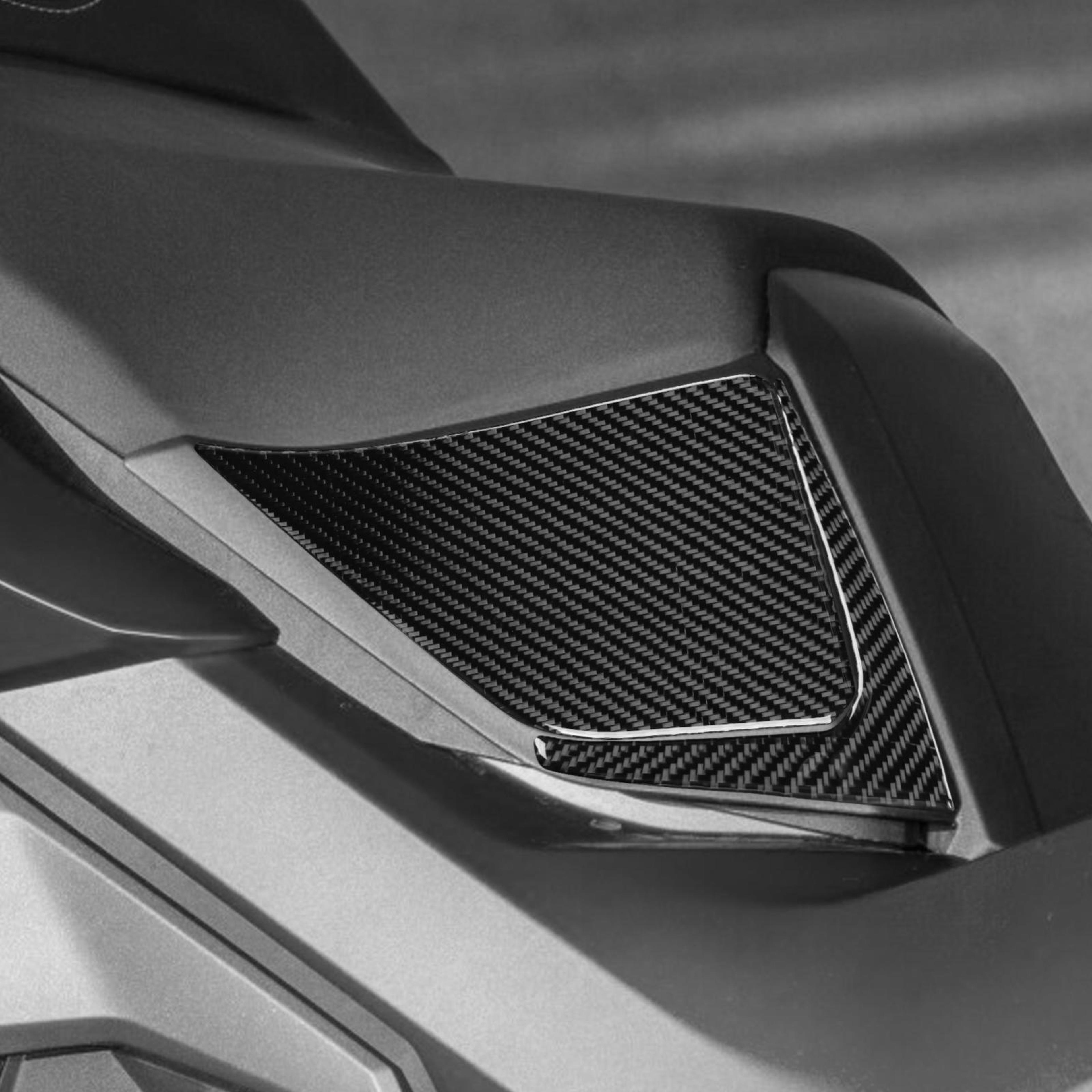 2022-2026 honda adv350 genuine carbon fiber center & side sticker kit 4pcs