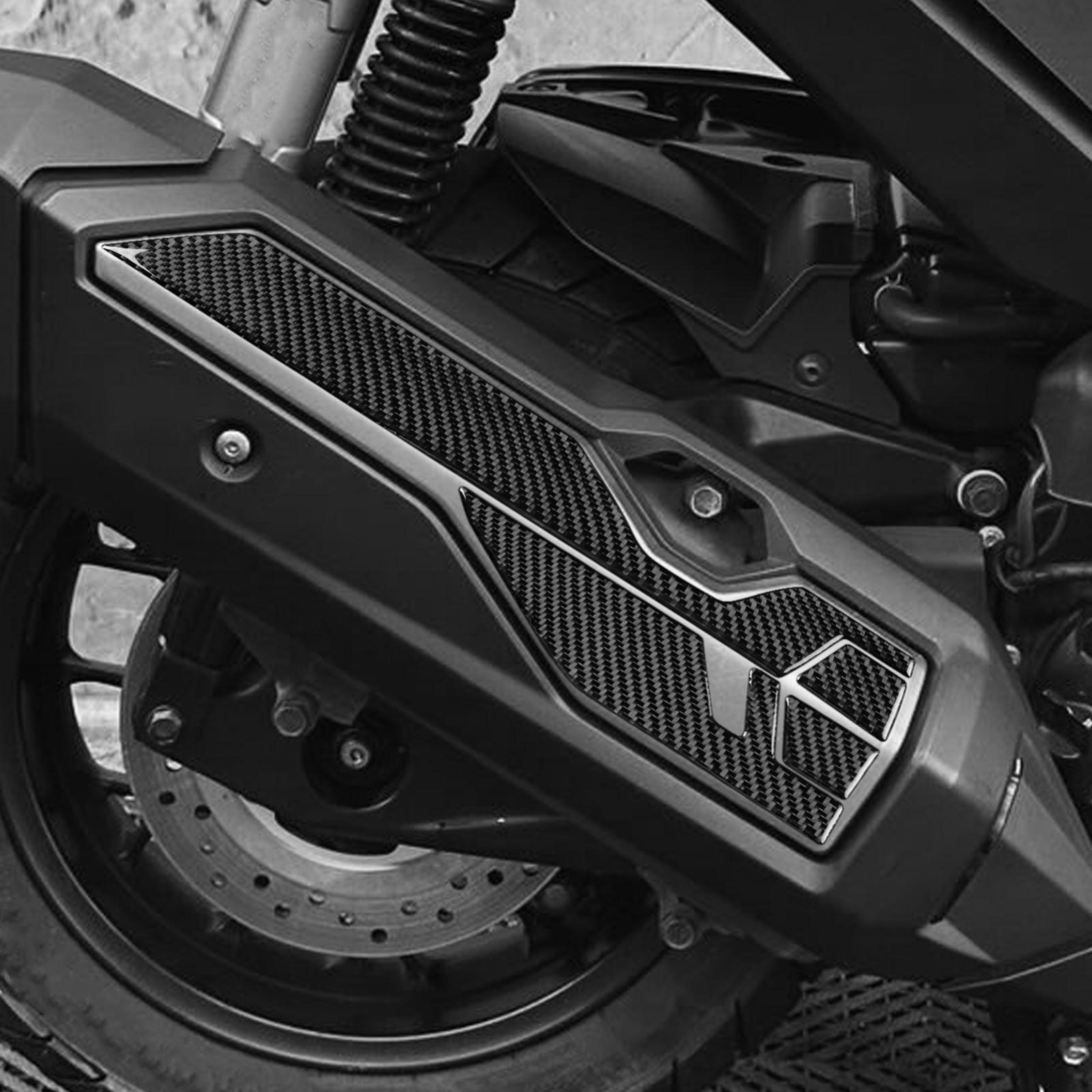 honda adv350 carbon fiber muffler protective sticker set 2022-2026