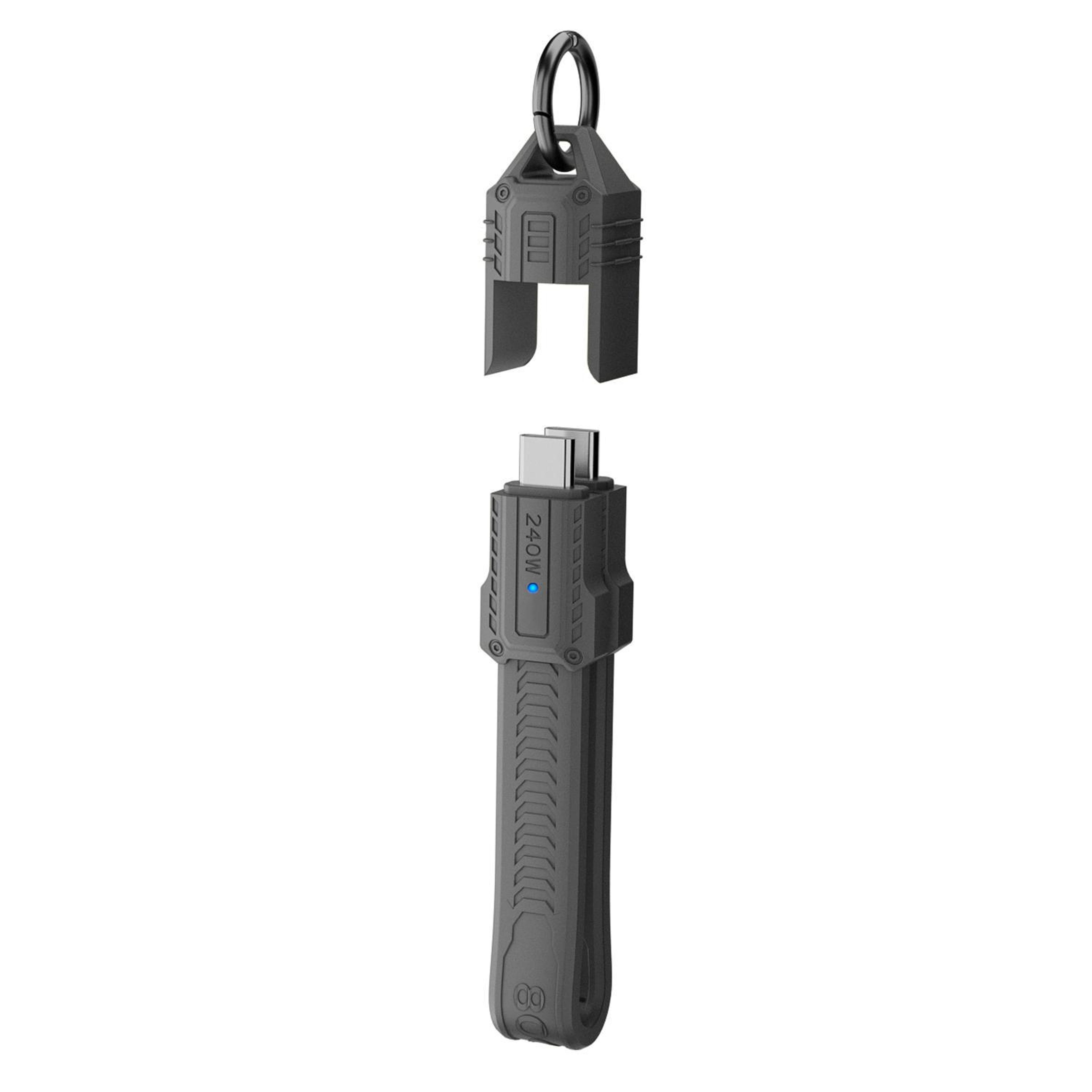 usb4 80gbps keychain usb-c cable with 240w fast charging