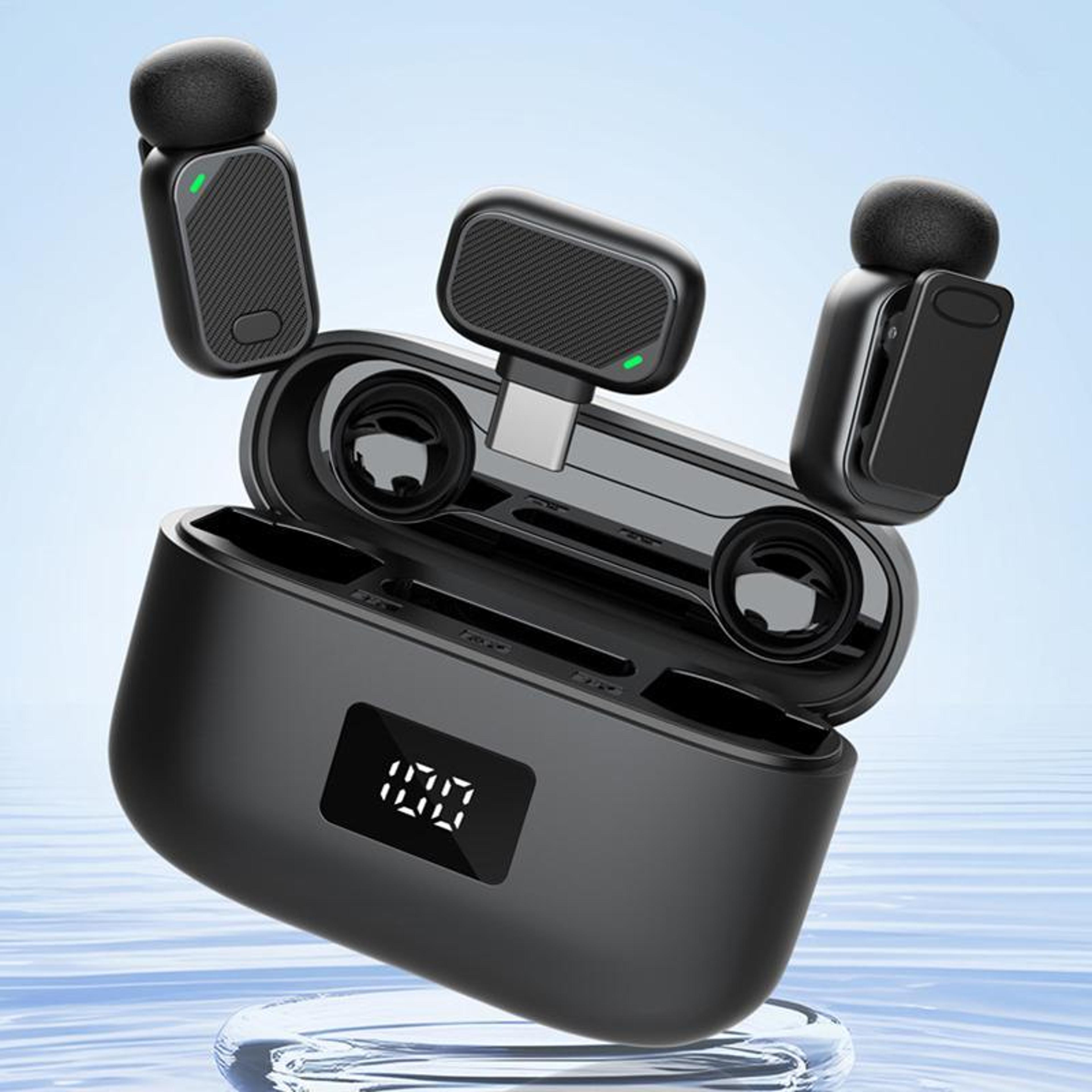 mini 6 wireless lavalier microphone with ai noise cancellation, 100m range and usb-c receiver