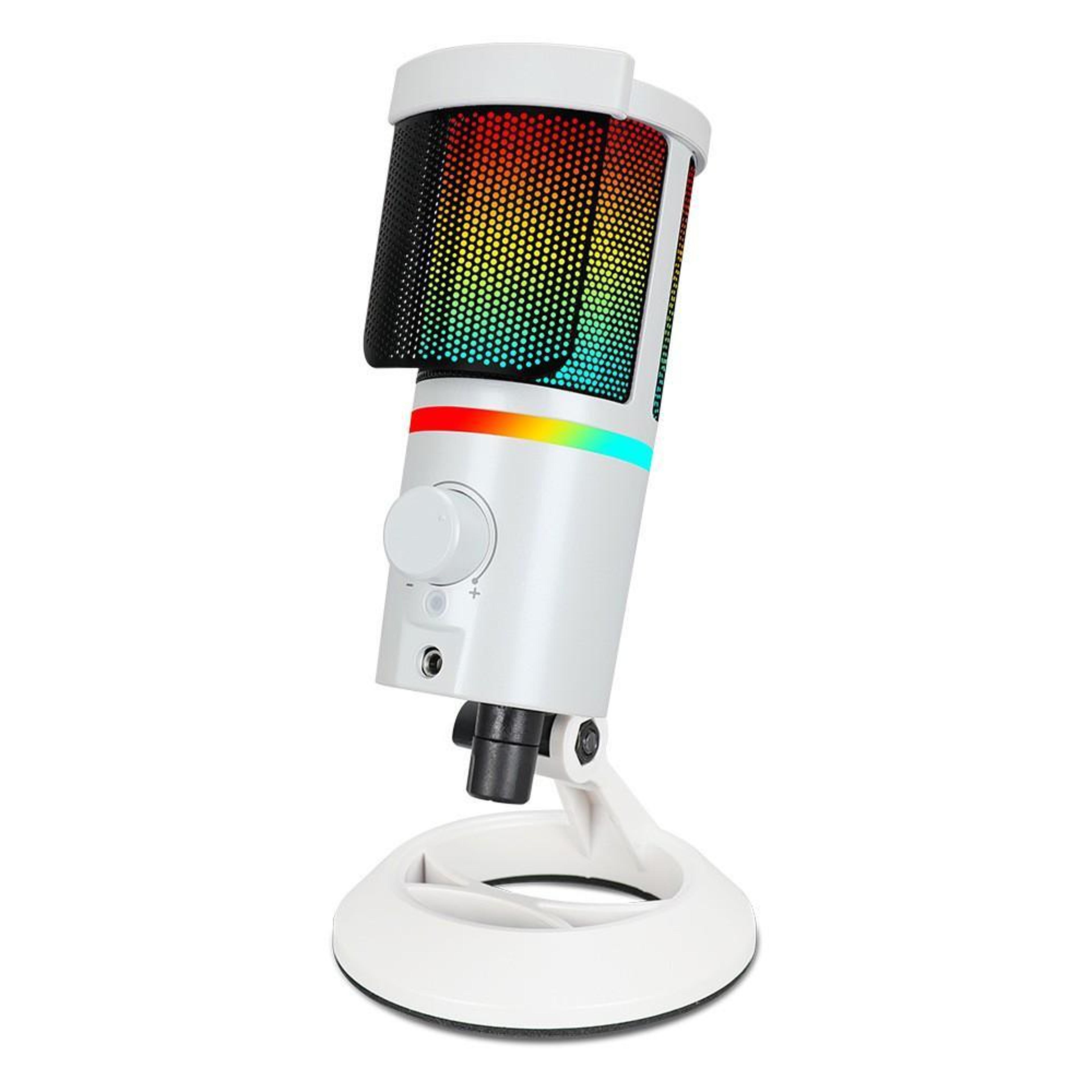 gb2066 rgb gaming microphone with noise cancellation for streaming and recording