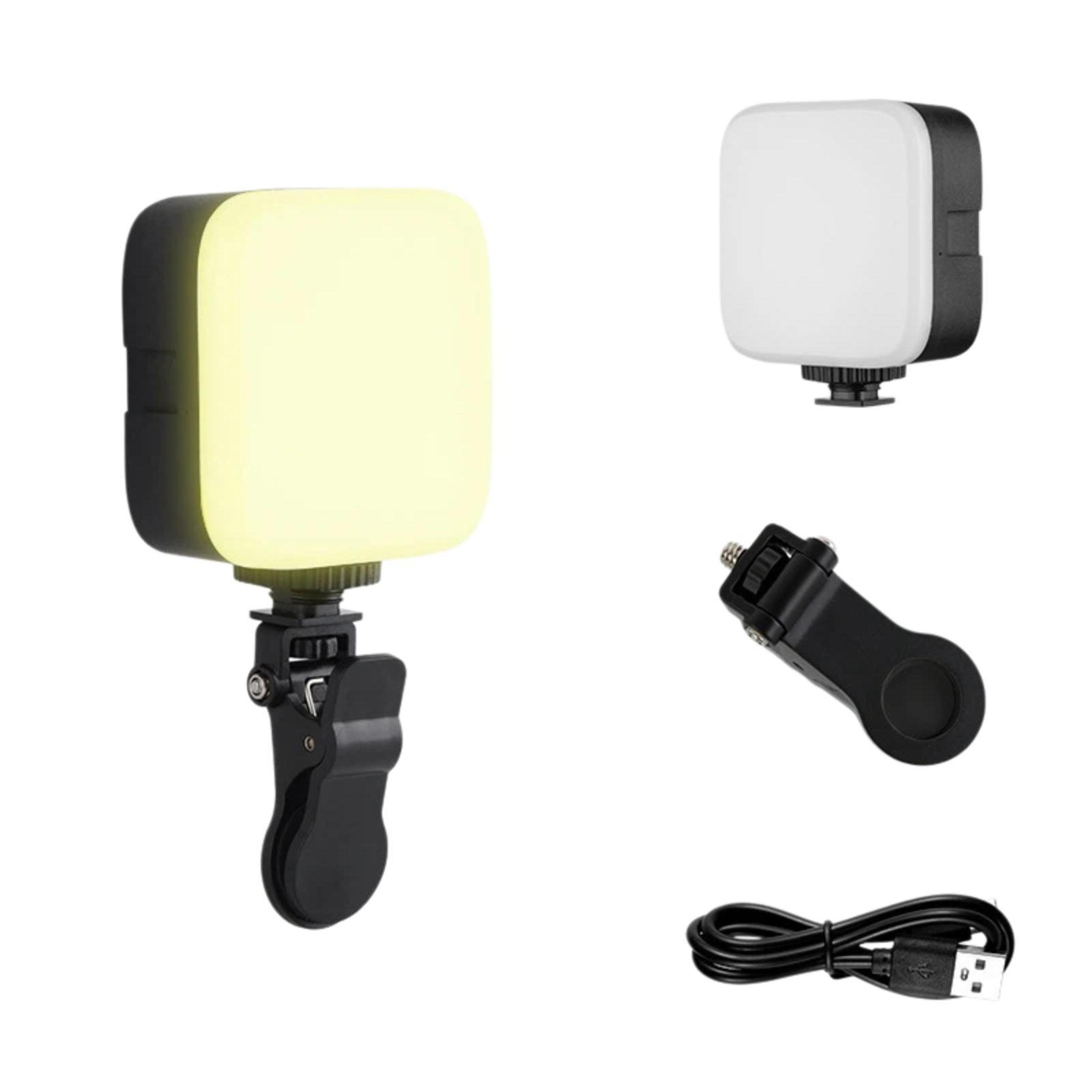 portable led video light with rgb effects and adjustable 3000k–6500k lighting