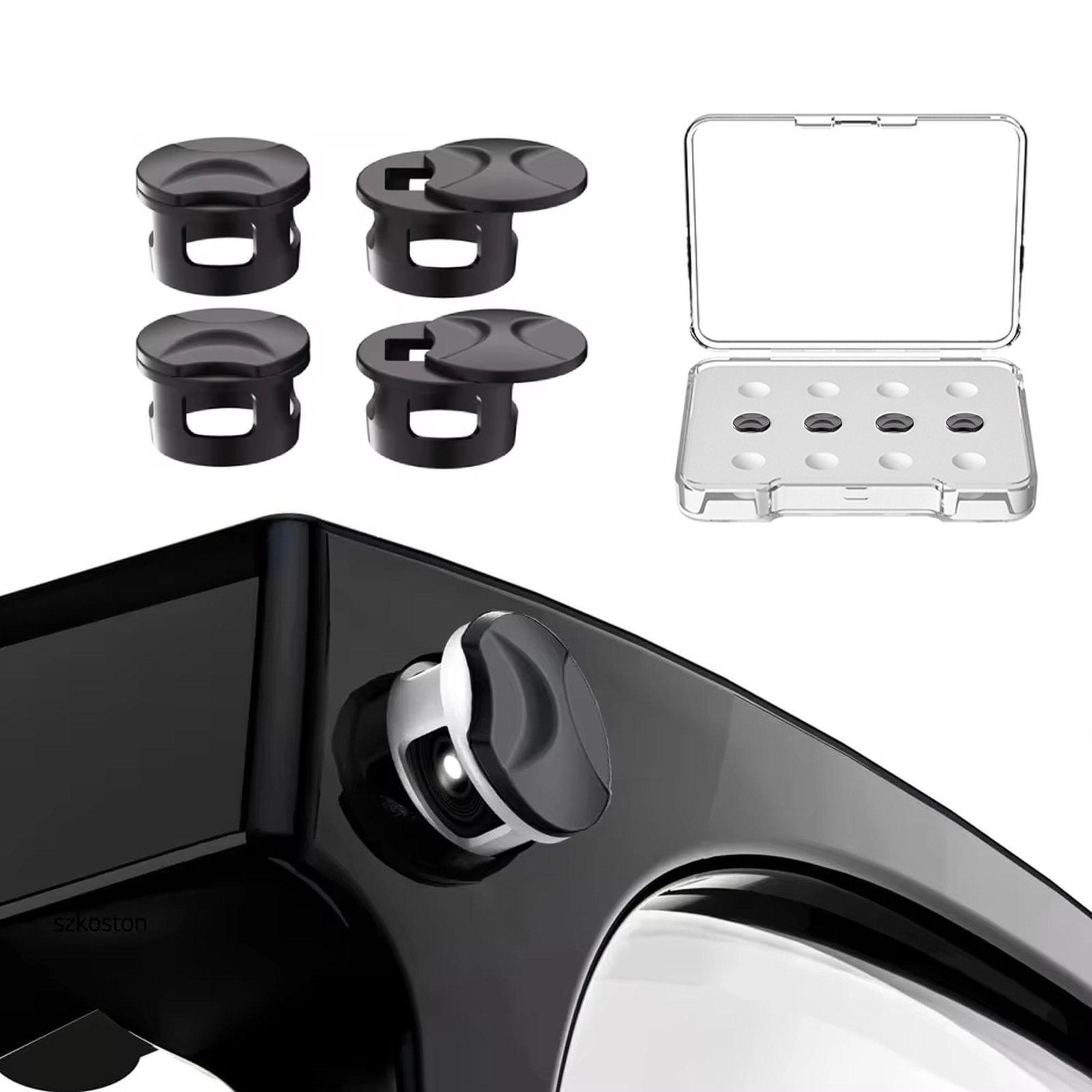 meta ray-ban smart glasses led light blocker privacy cover 4pcs for wayfarer, skyler & headliner