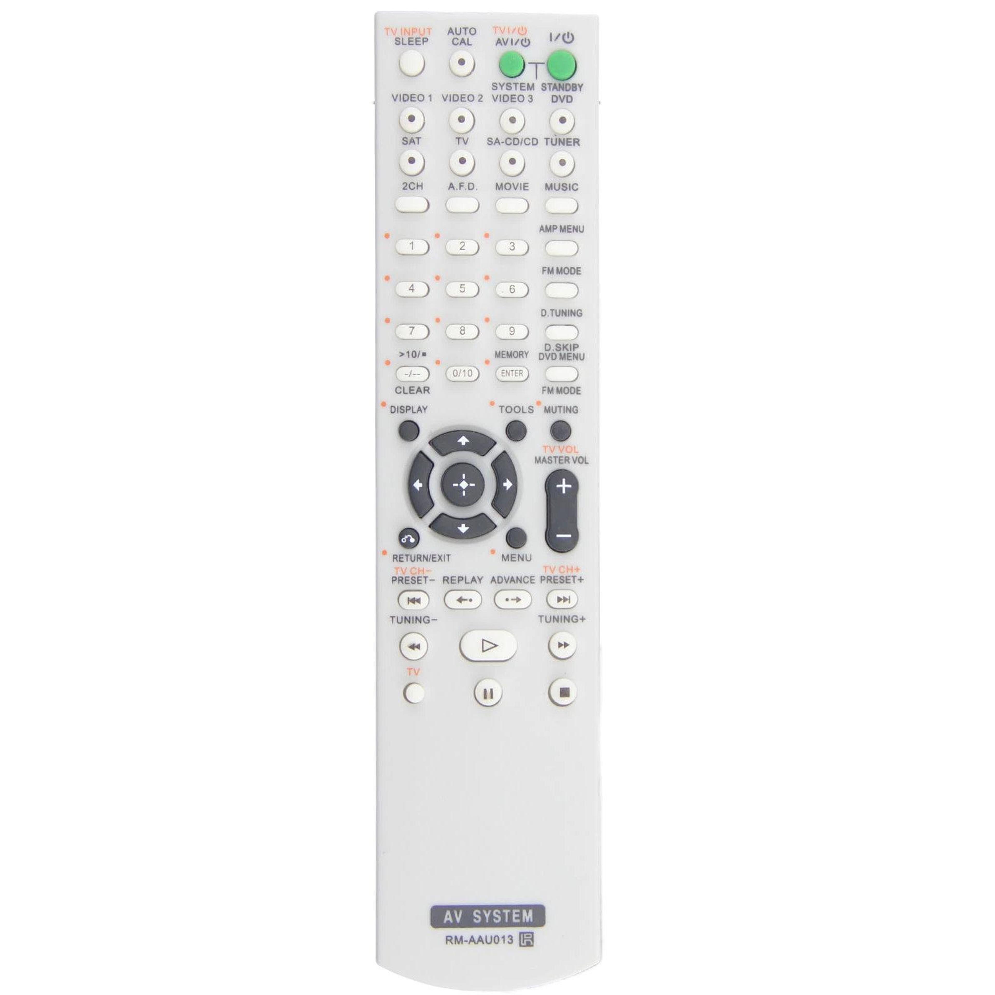 sony home theater replacement remote control for av receiver