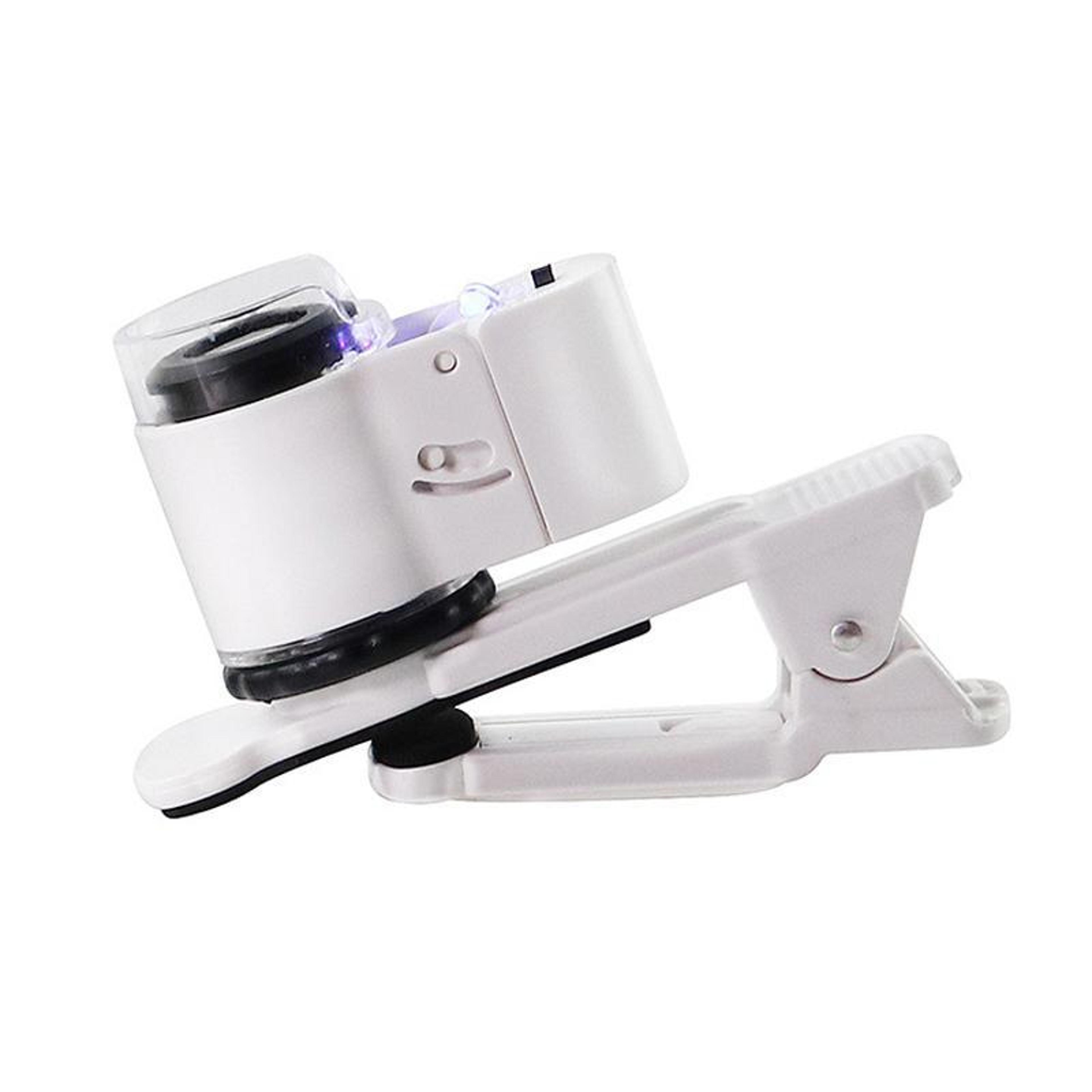 45x jewelry loupe magnifier with led uv light and phone clip