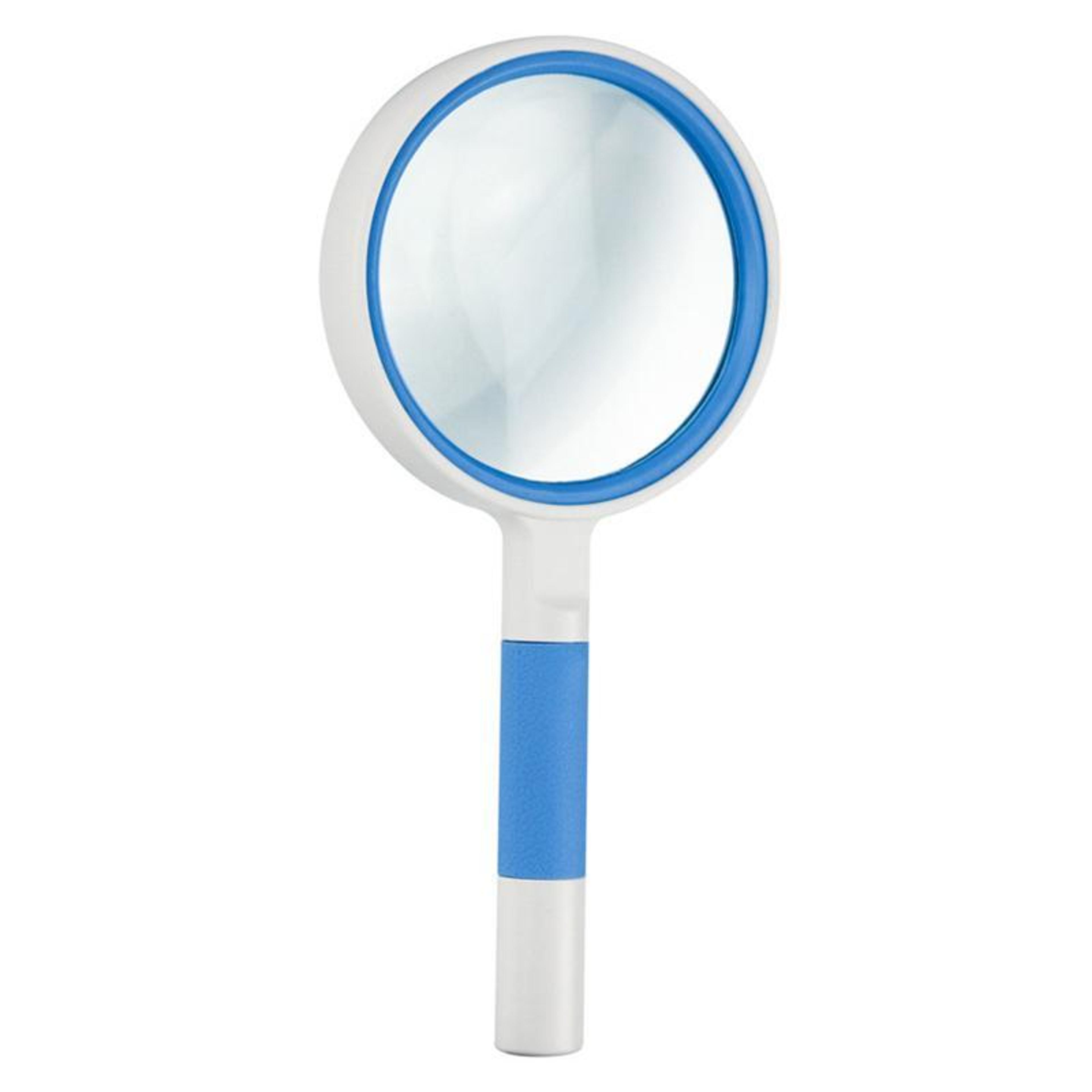 4x handheld magnifying glass with 75mm optical glass lens for reading and detail inspection