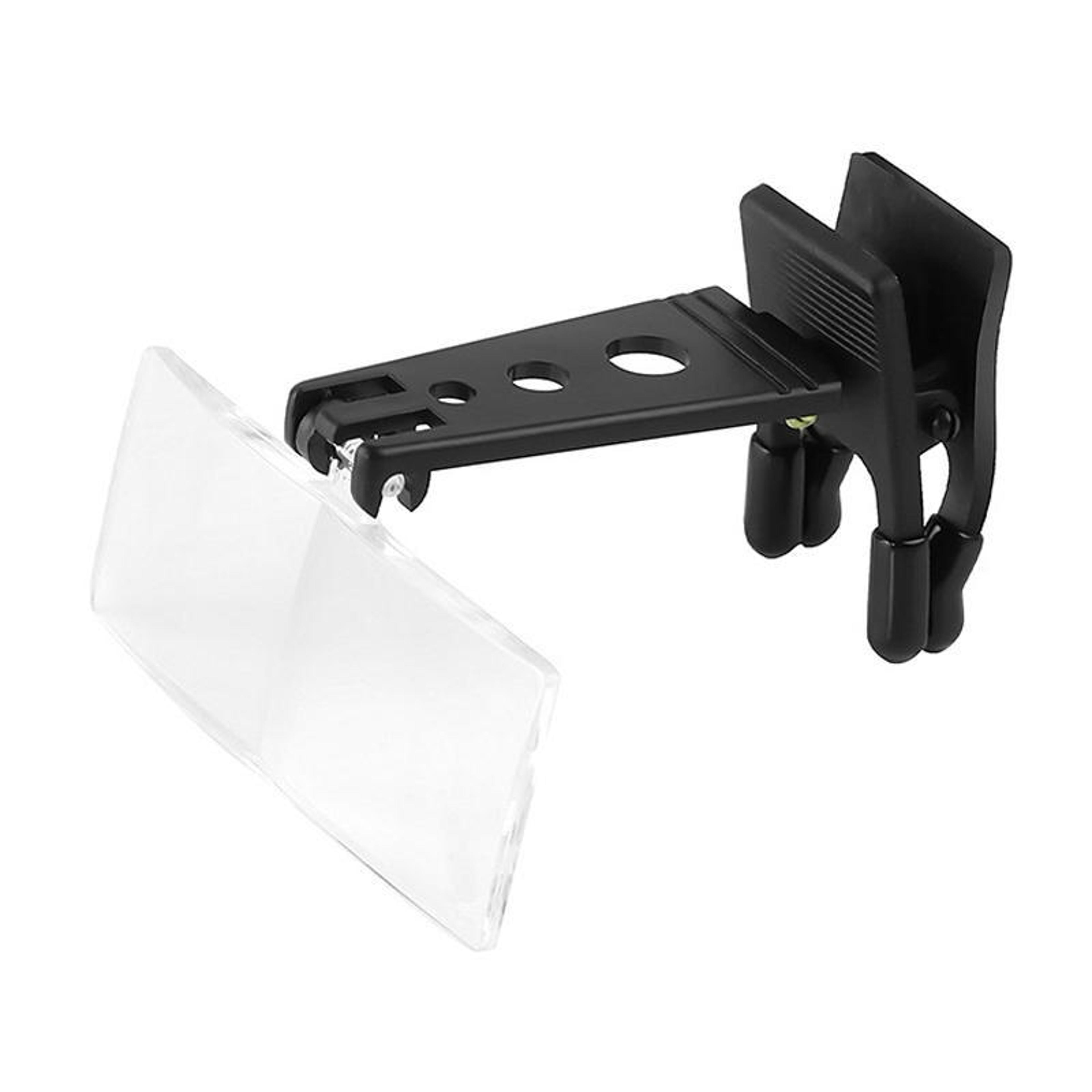 3-lens clip-on magnifying glasses for hands-free reading, crafts and precision work