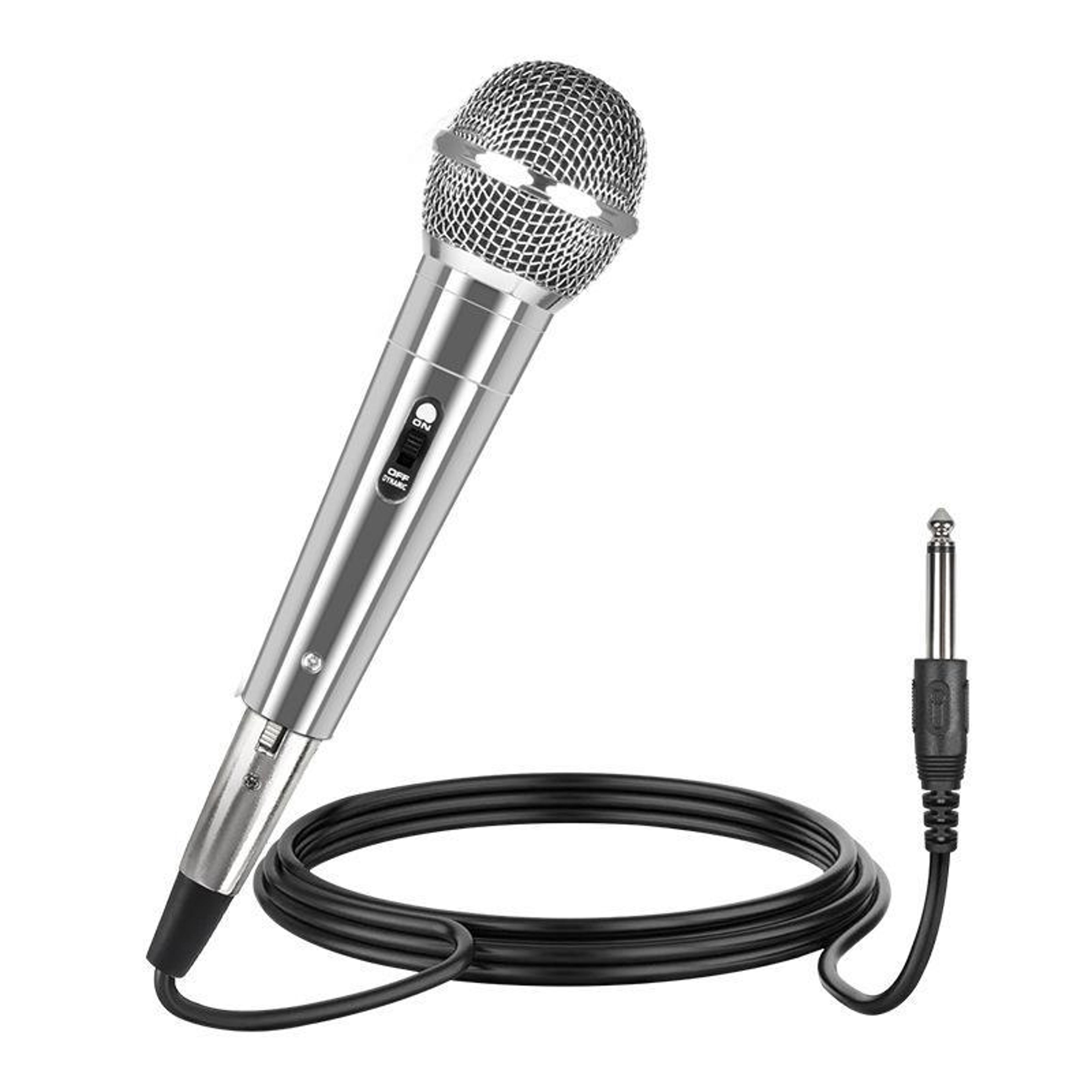 ys-227 wired dynamic microphone with 6.35mm plug and 3m cable for karaoke, singing and speaking