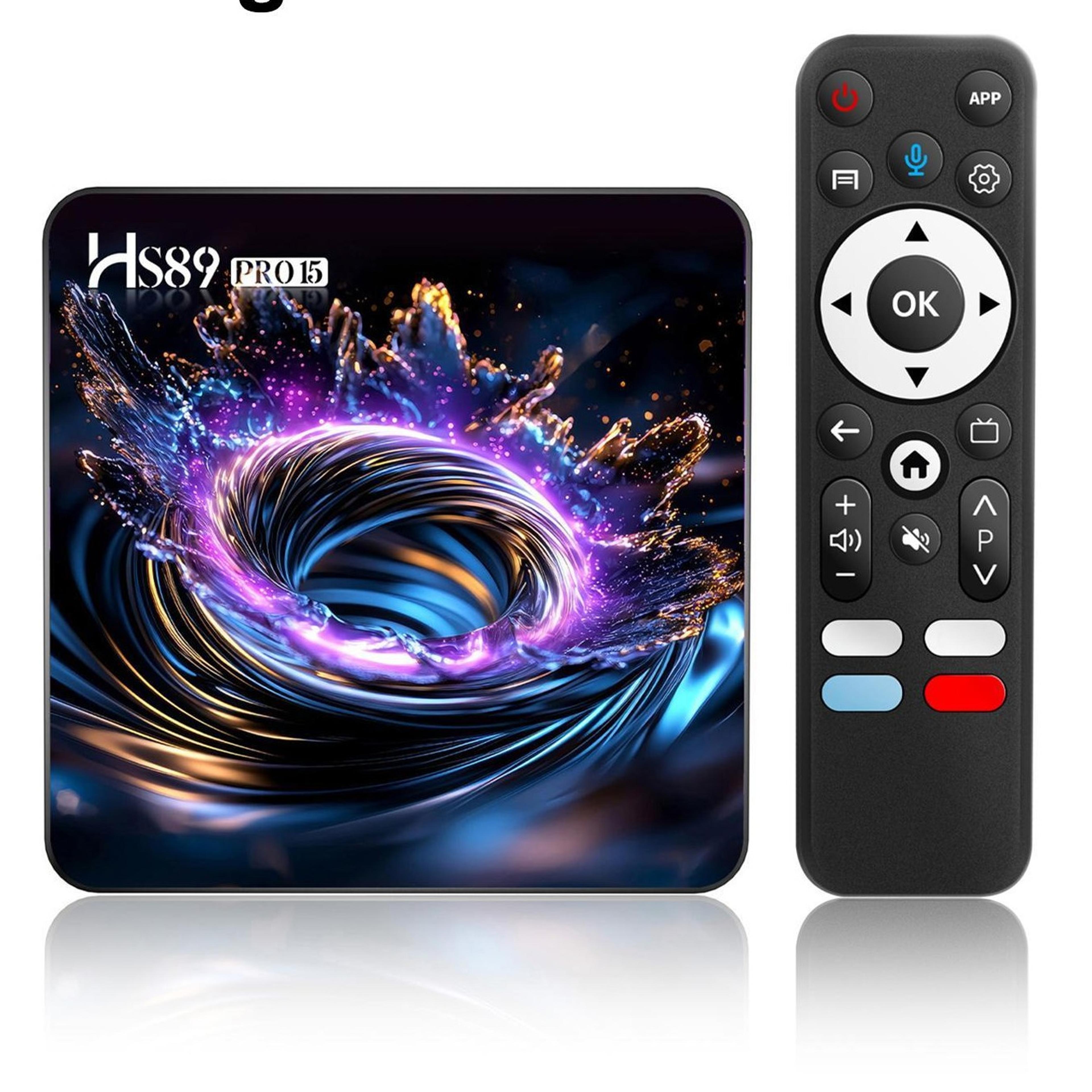hs89 pro 15 android 14 tv box with 4k hdr, wifi 6, rk3539 processor