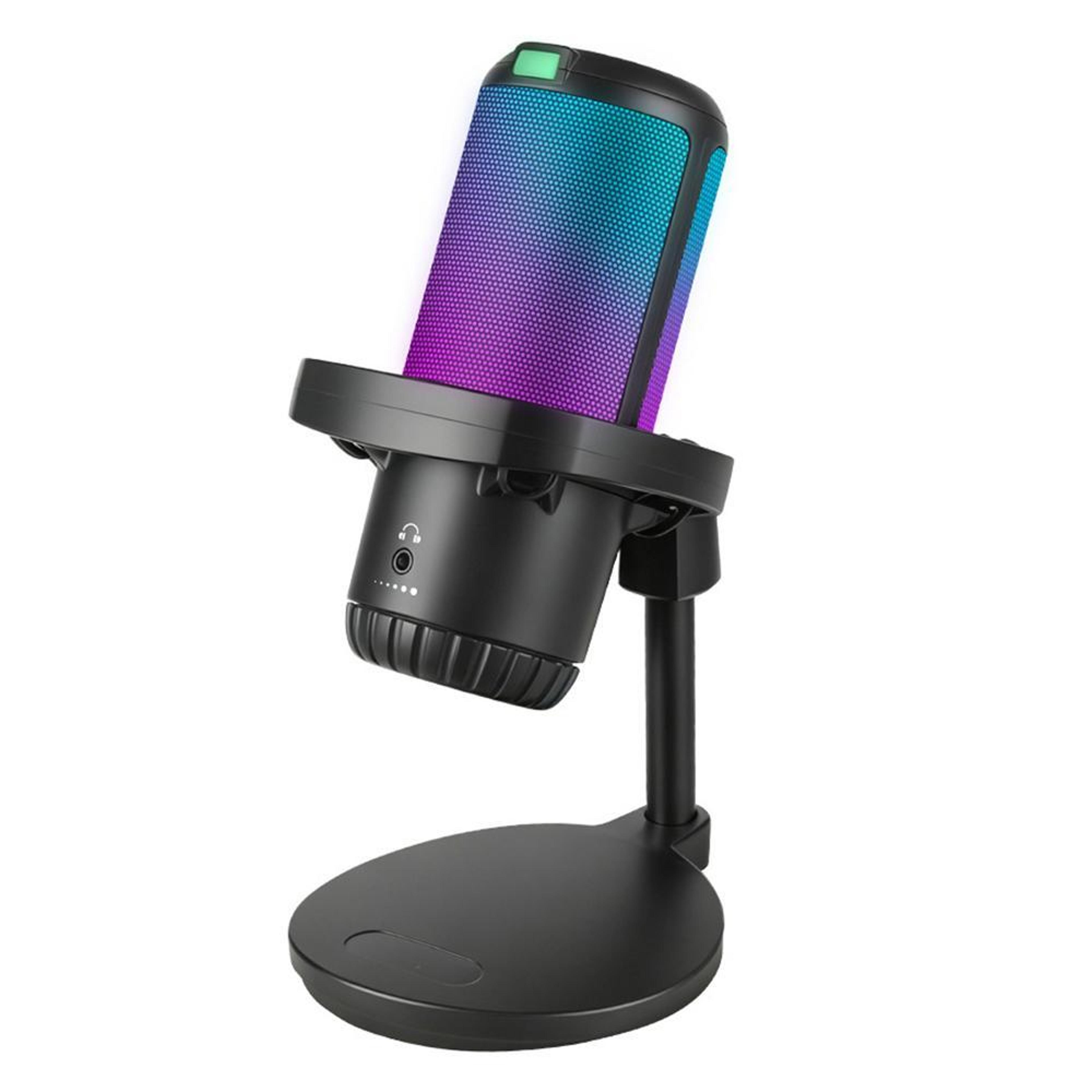 ai noise cancelling rgb condenser microphone for gaming, streaming and recording