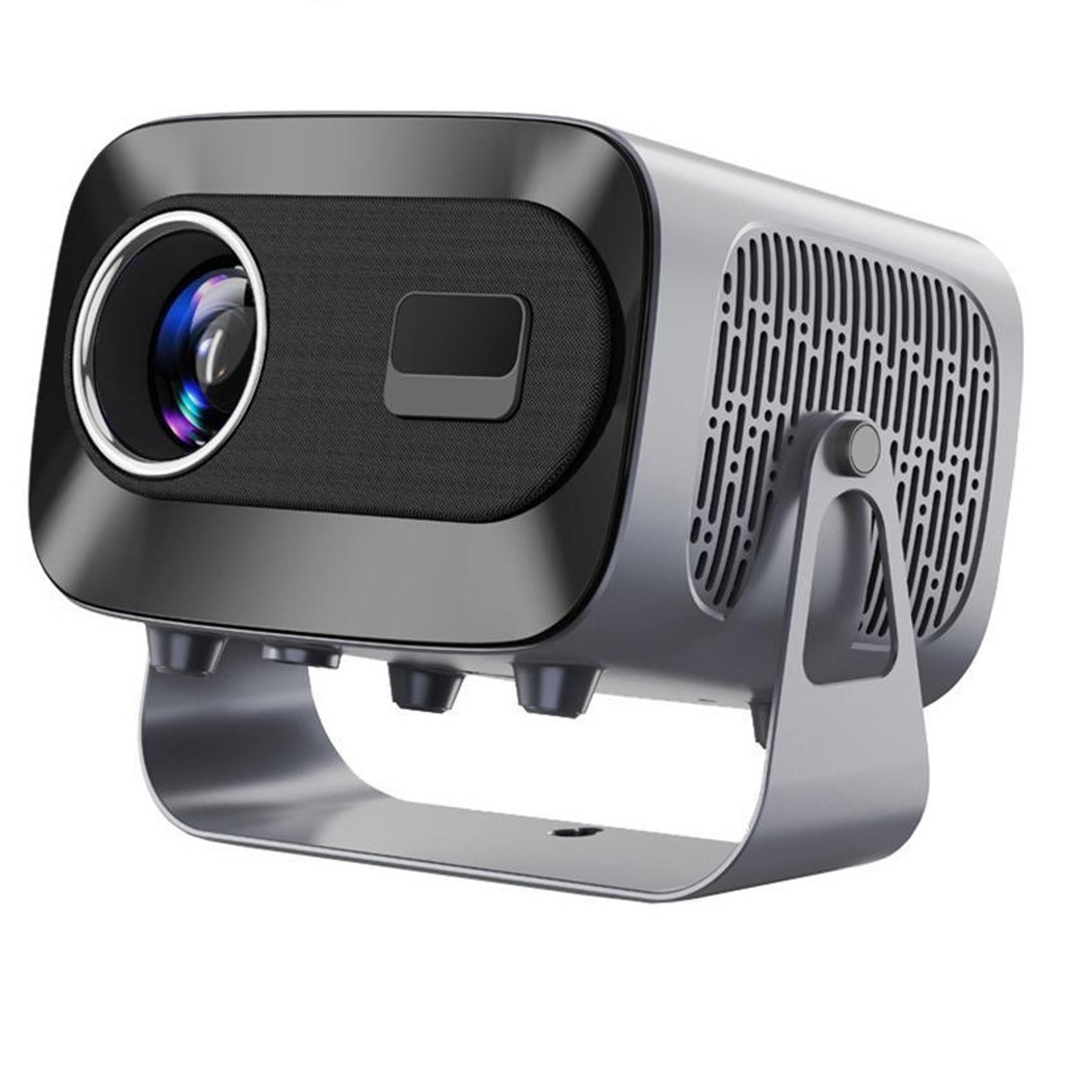 a10 plus android 11 projector with 360 degree rotation, wifi 6, auto keystone and motorized focus