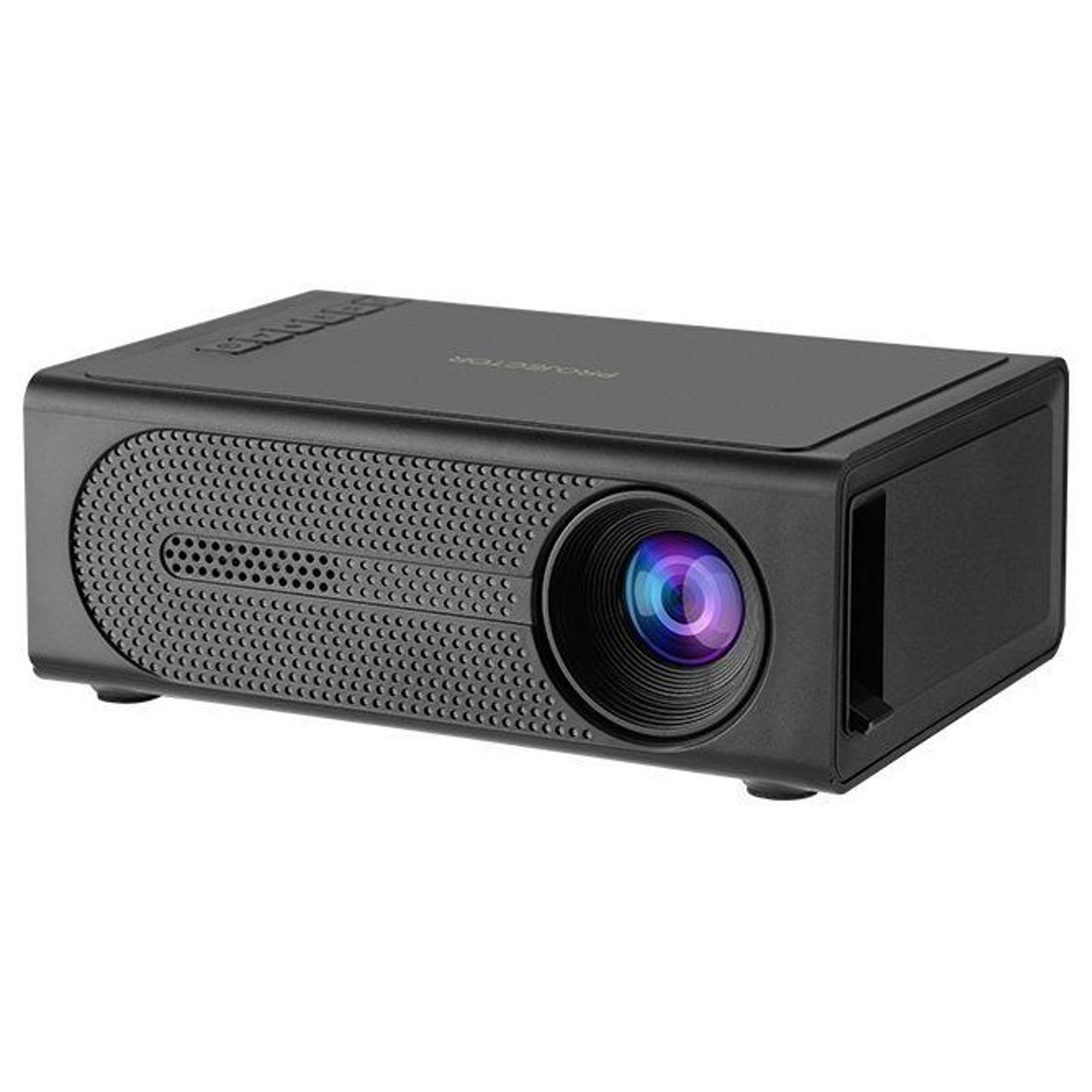 portable mini projector with 1080p support, phone mirroring