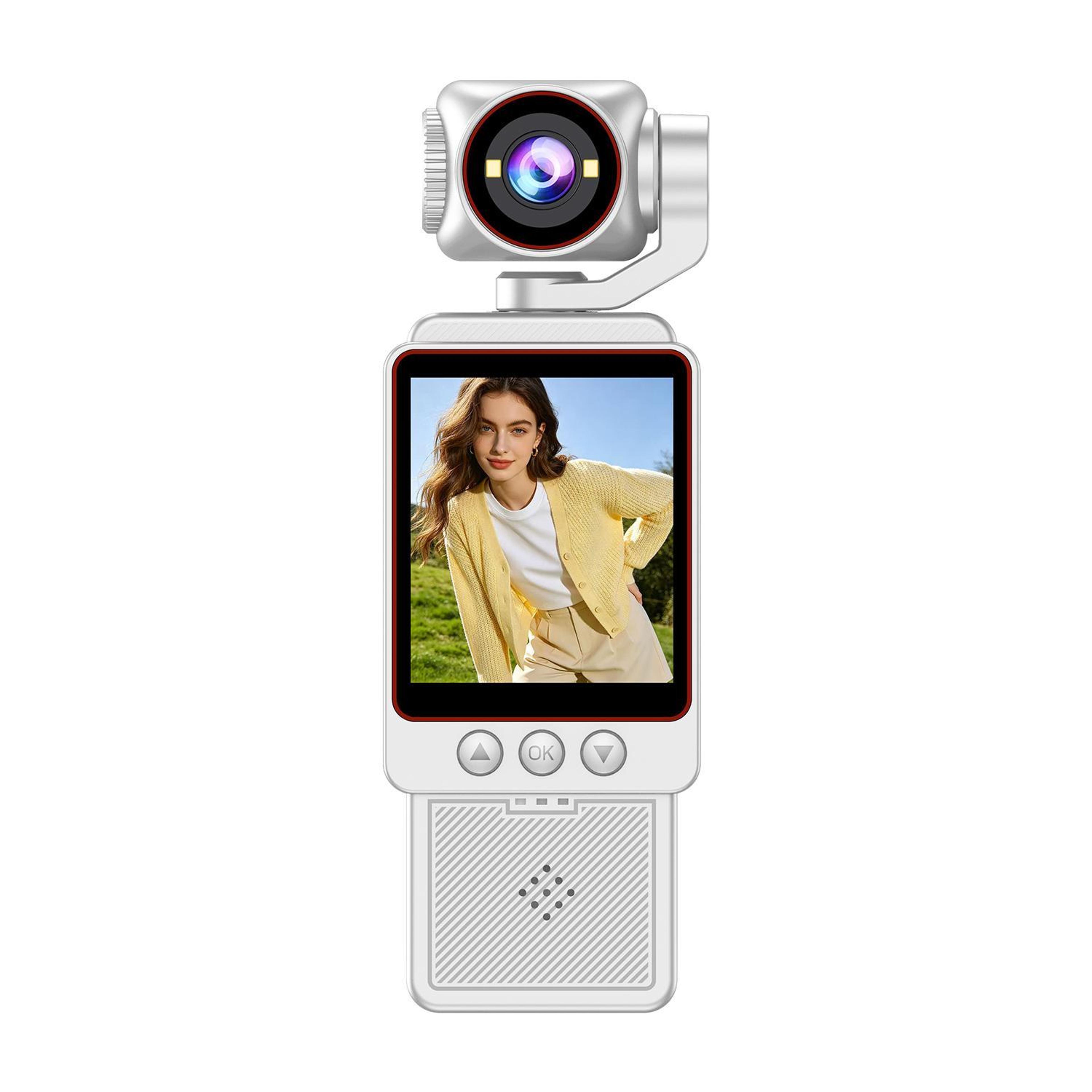 4k action camera with wifi, 270° rotating lens and 1.54-inch hd screen